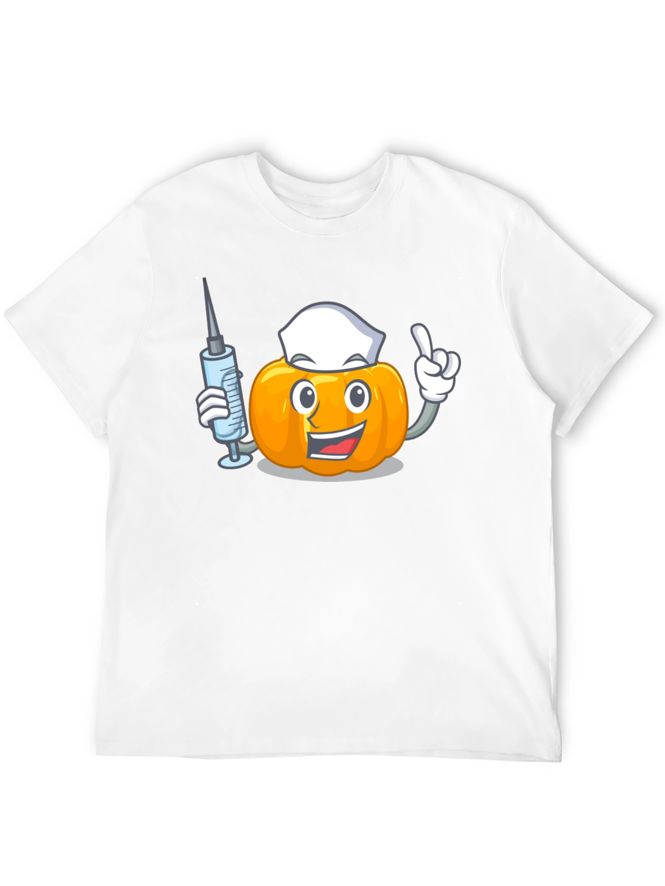 Pumpkin Nurse Black T-Shirt
