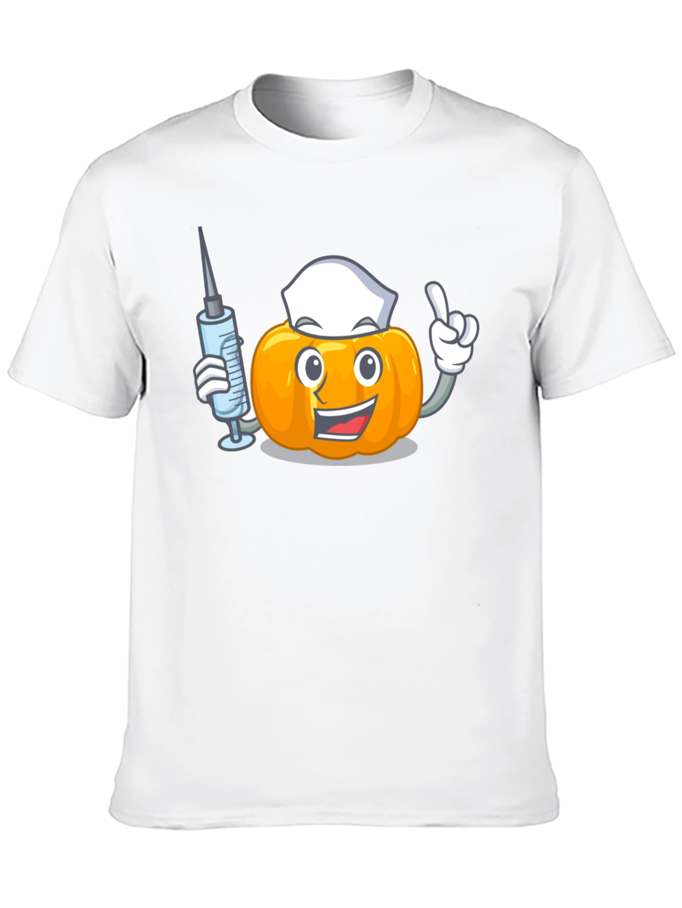 Pumpkin Nurse Black T-Shirt