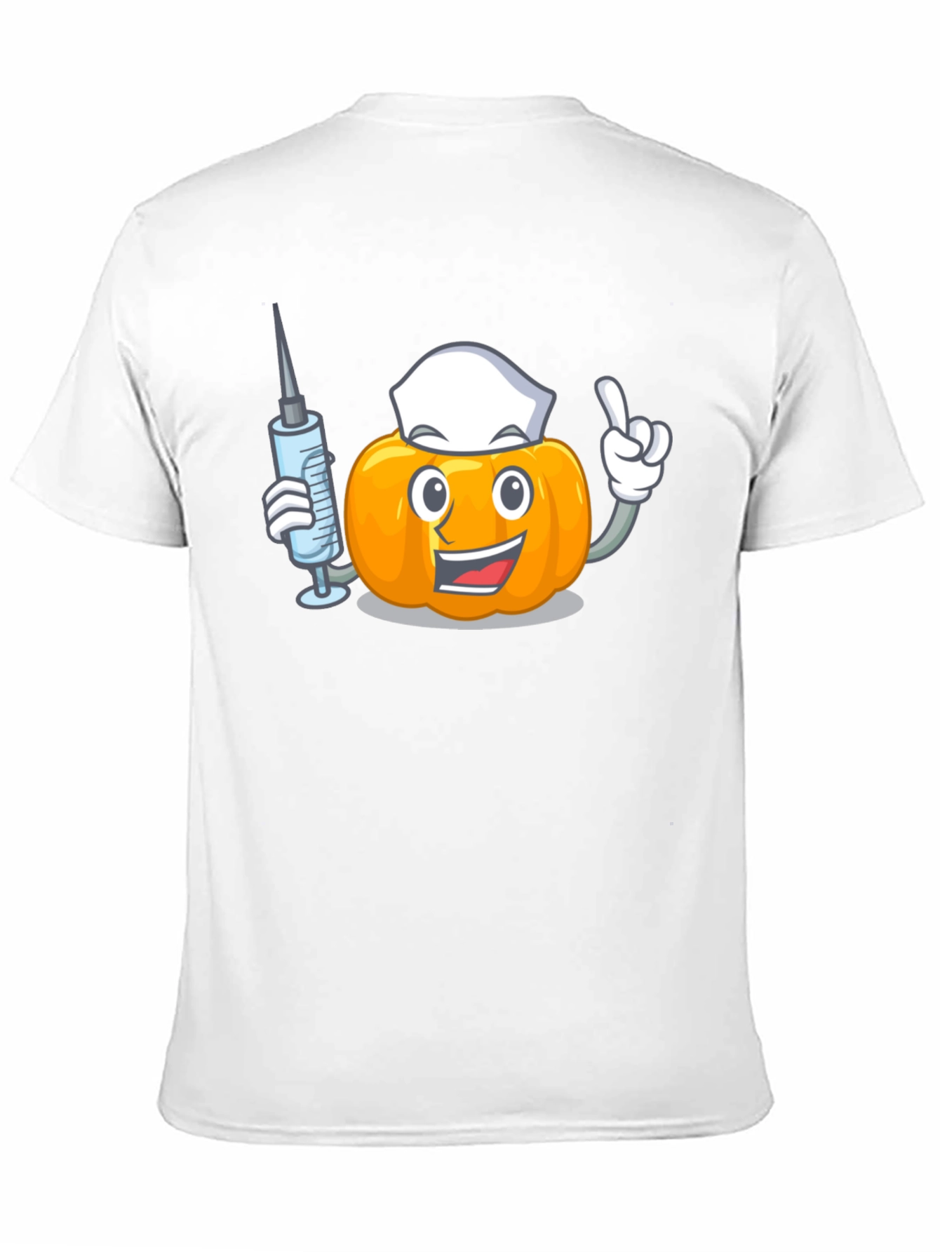 Pumpkin Nurse Black T-Shirt