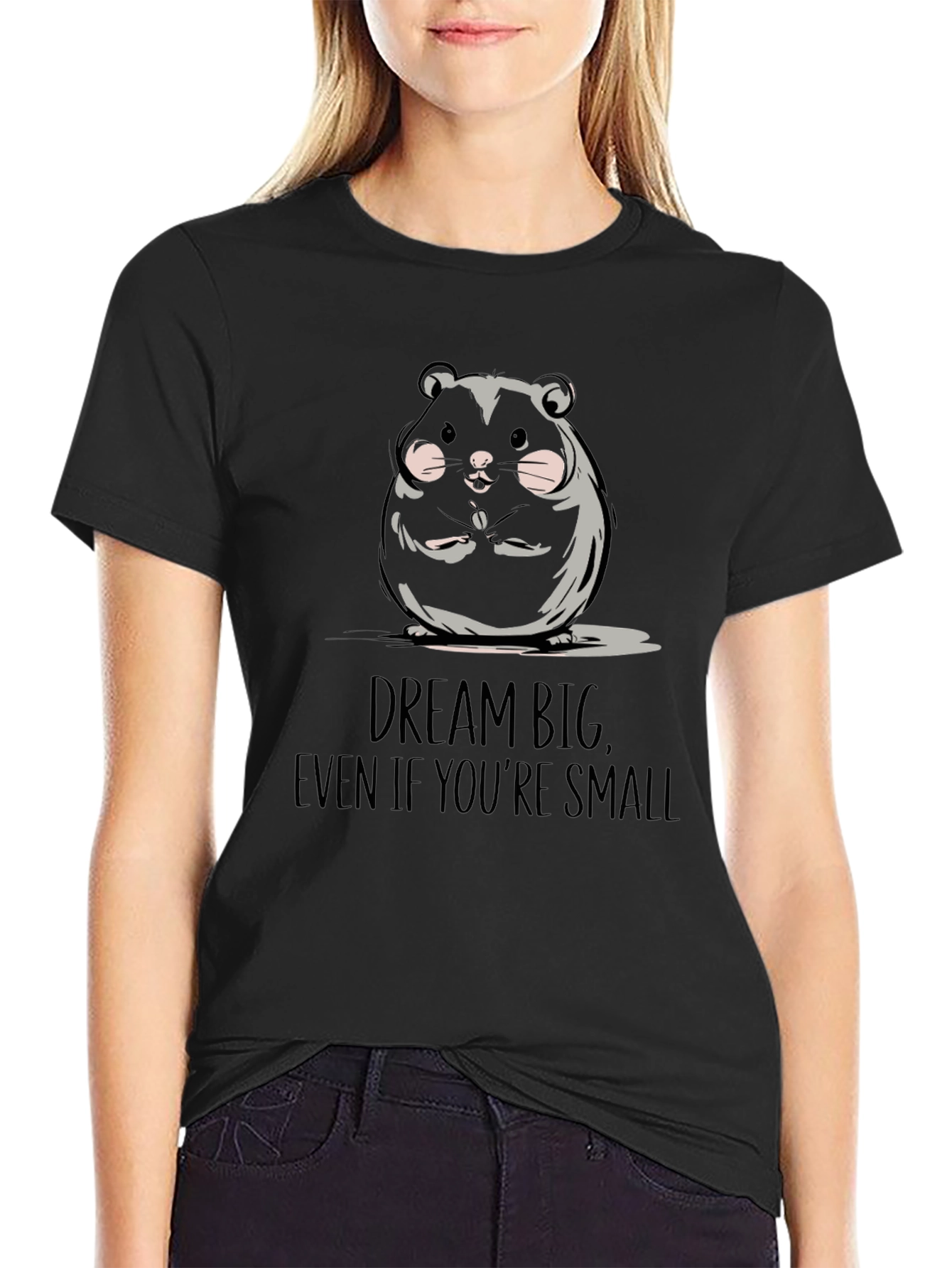 Dream Big Hamster Graphic Tee