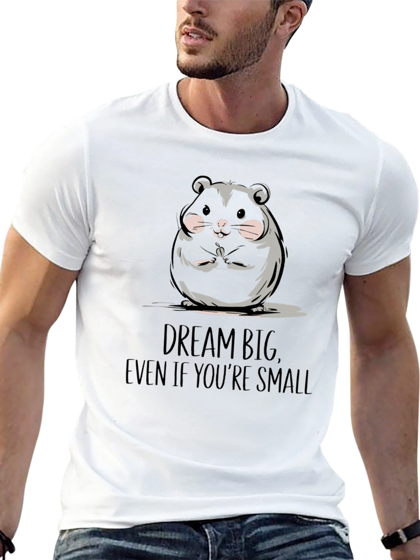 Dream Big Hamster Graphic Tee