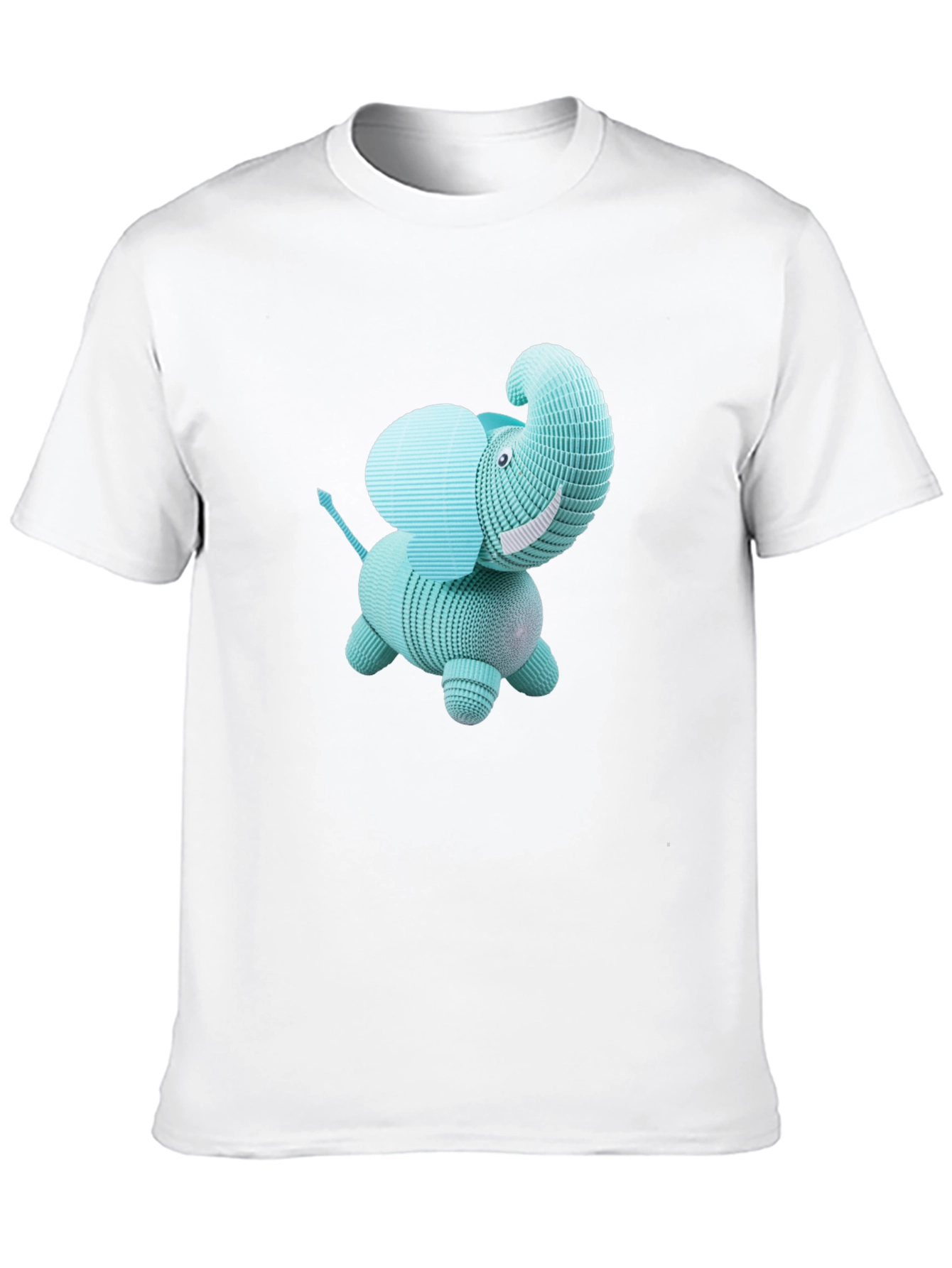 Cute Elephant Graphic Tee - Modern Design