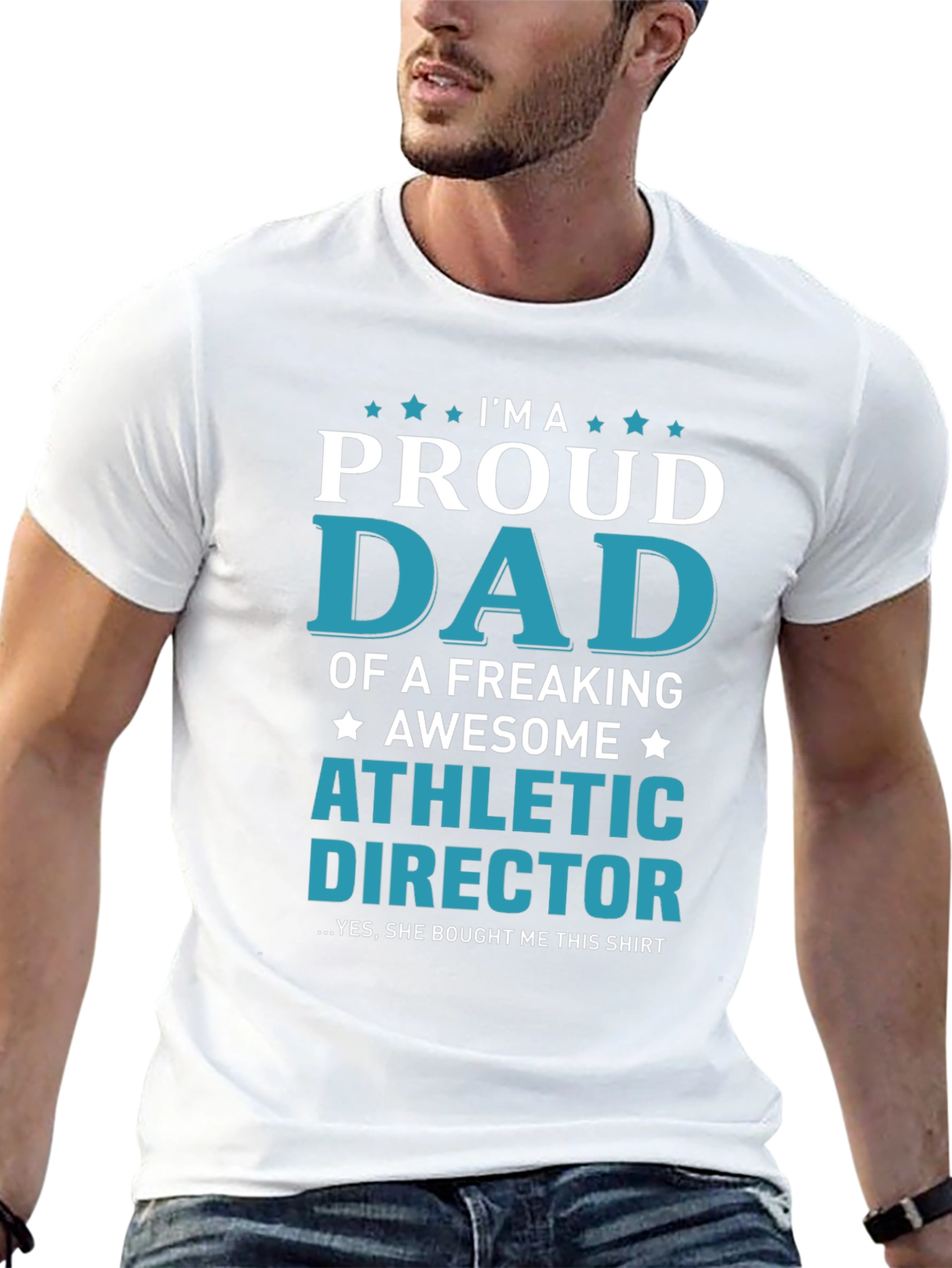 Proud Dad Athletic Director Graphic T-Shirt