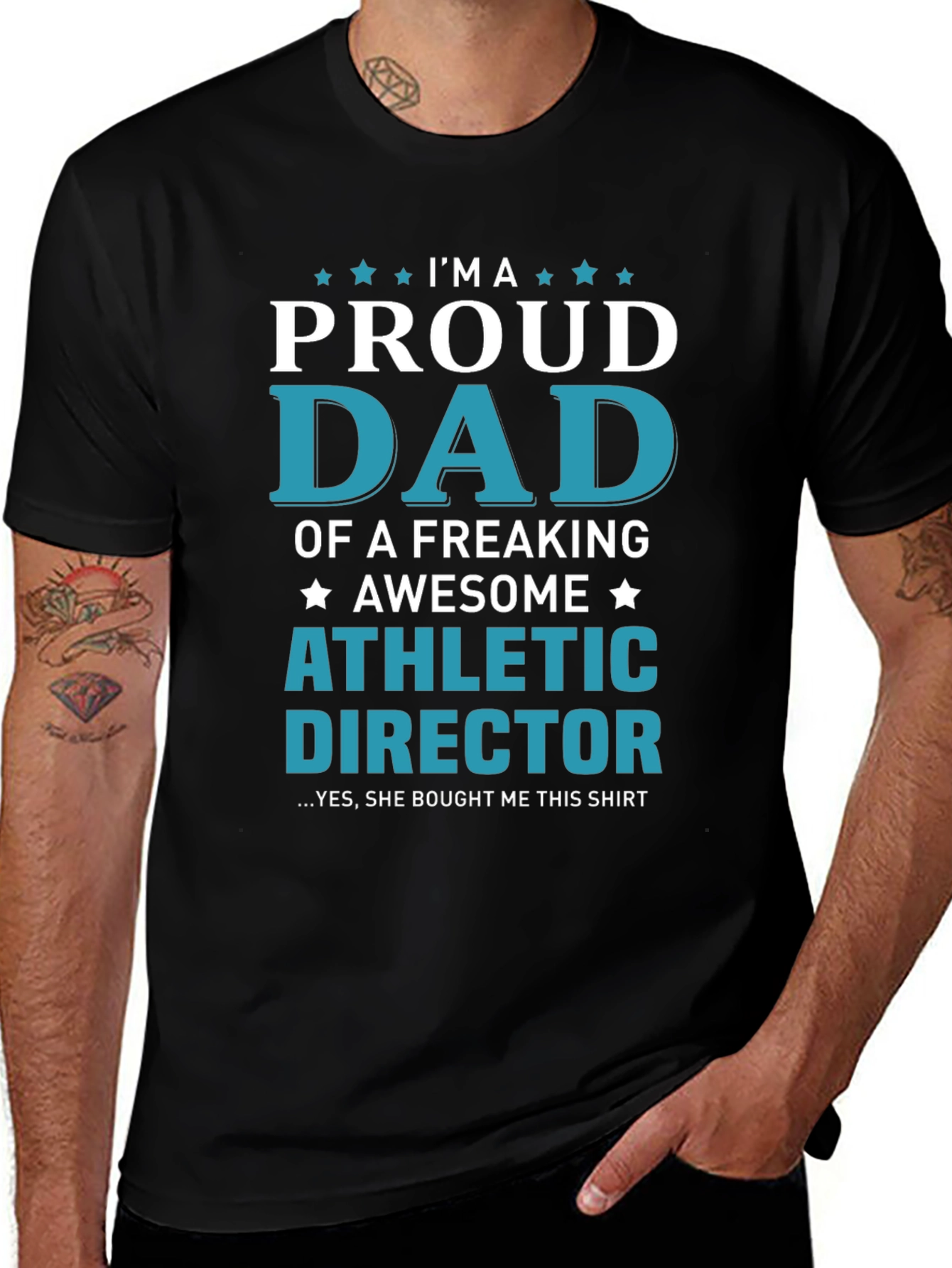 Proud Dad Athletic Director Graphic T-Shirt