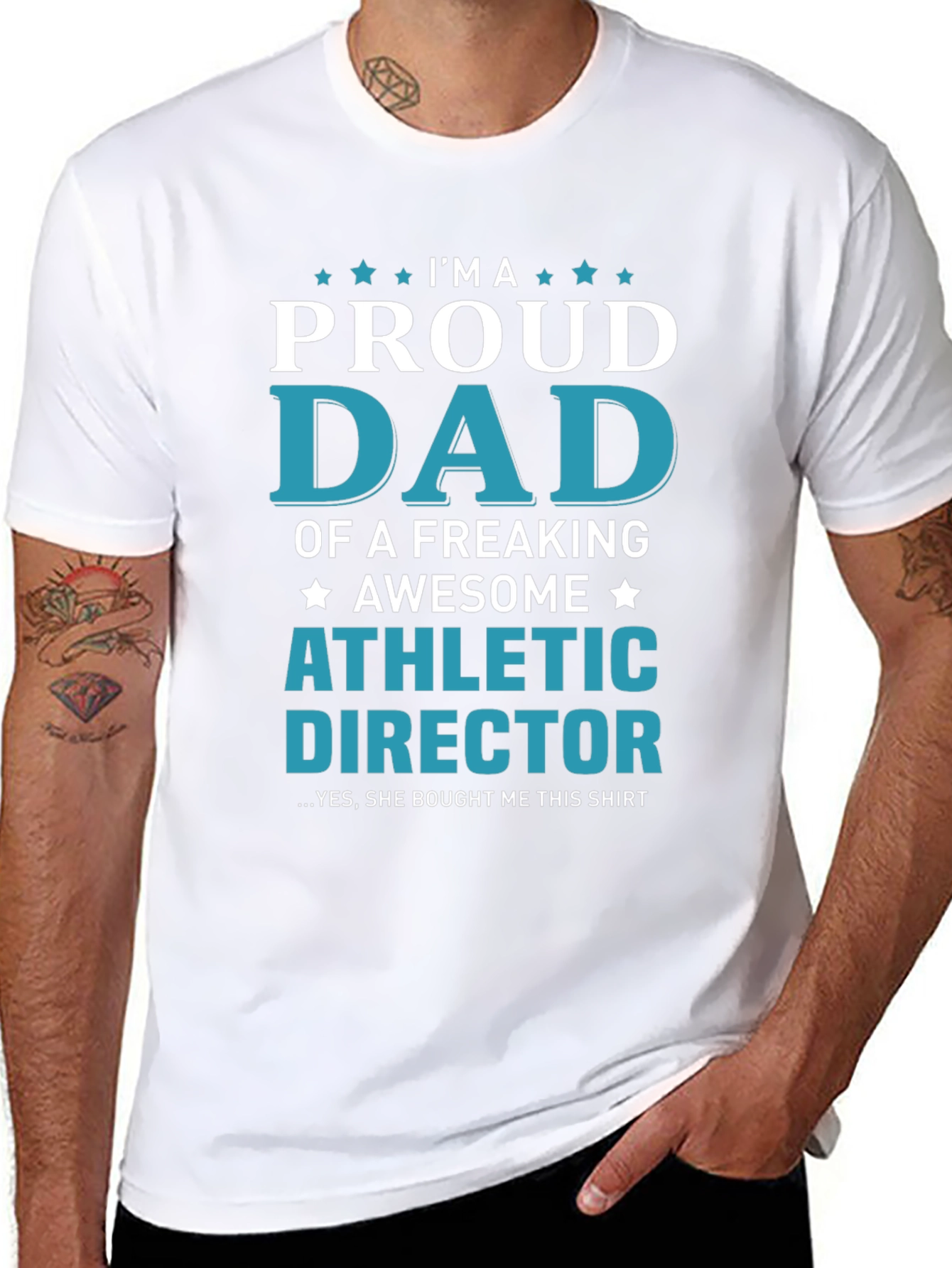 Proud Dad Athletic Director Graphic T-Shirt