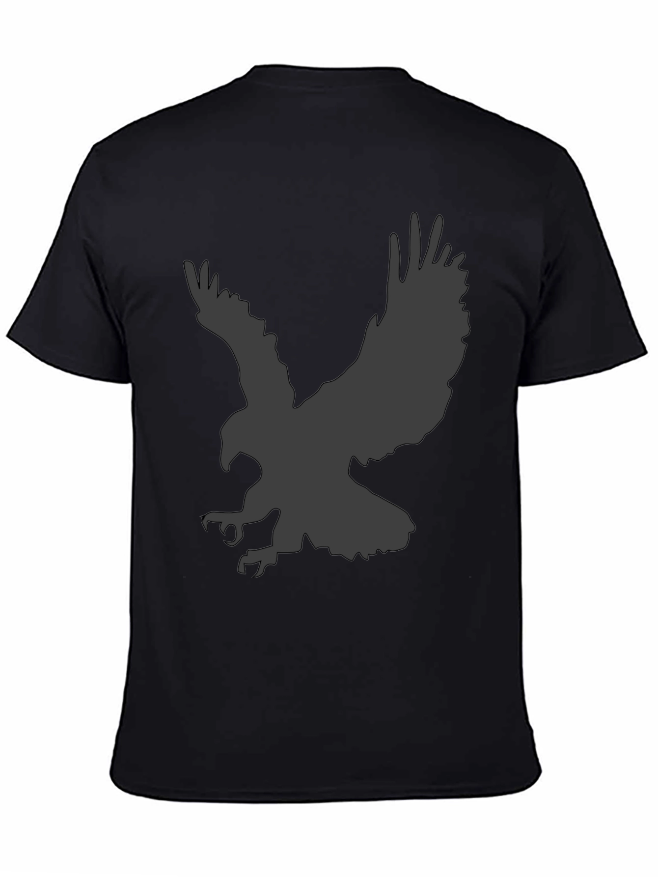 Mens Black Eagle Graphic T-Shirt