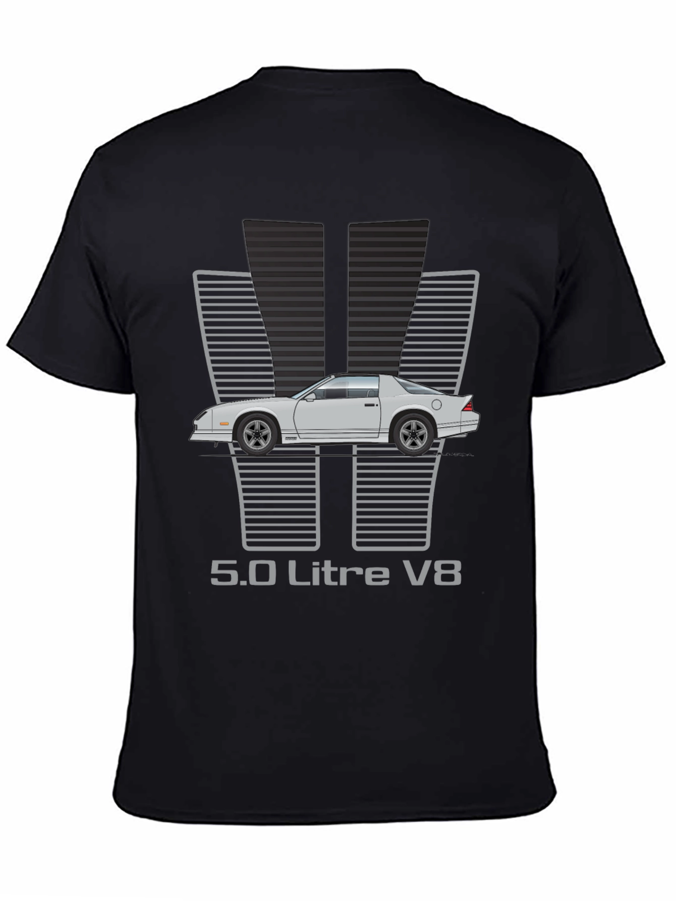 5.0 Litre V8 Car Graphic T-Shirt