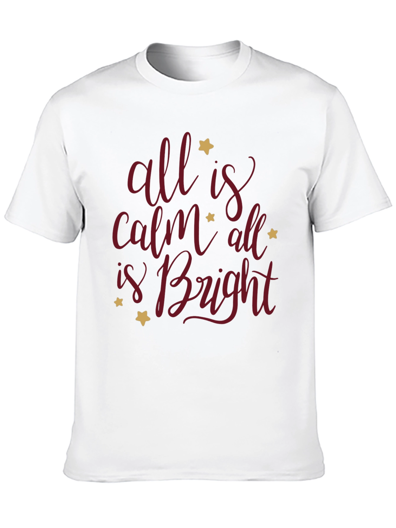 All is Calm Graphic Tee - Black Holiday T-Shirt