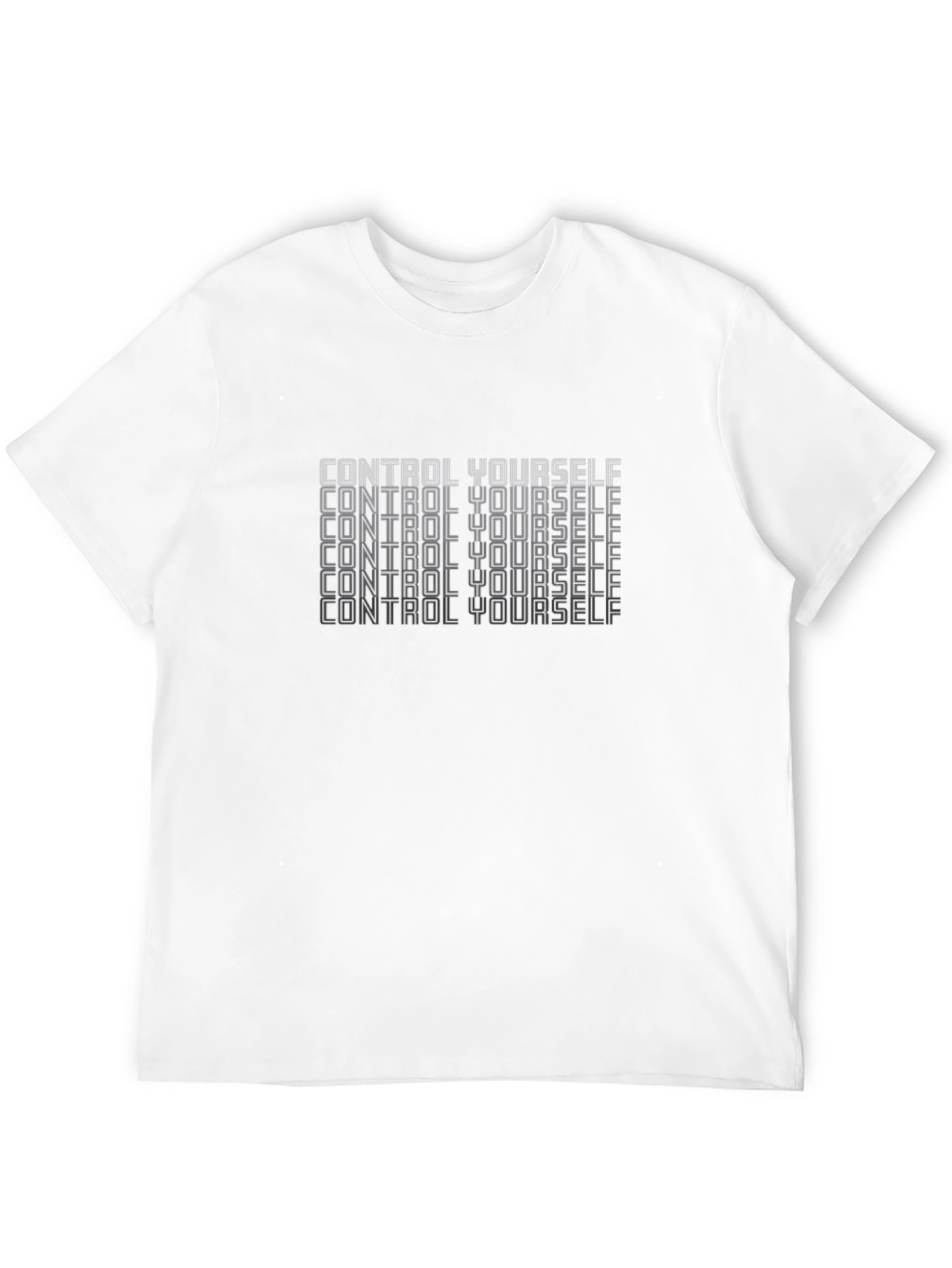 Control Yourself Black Graphic Tee