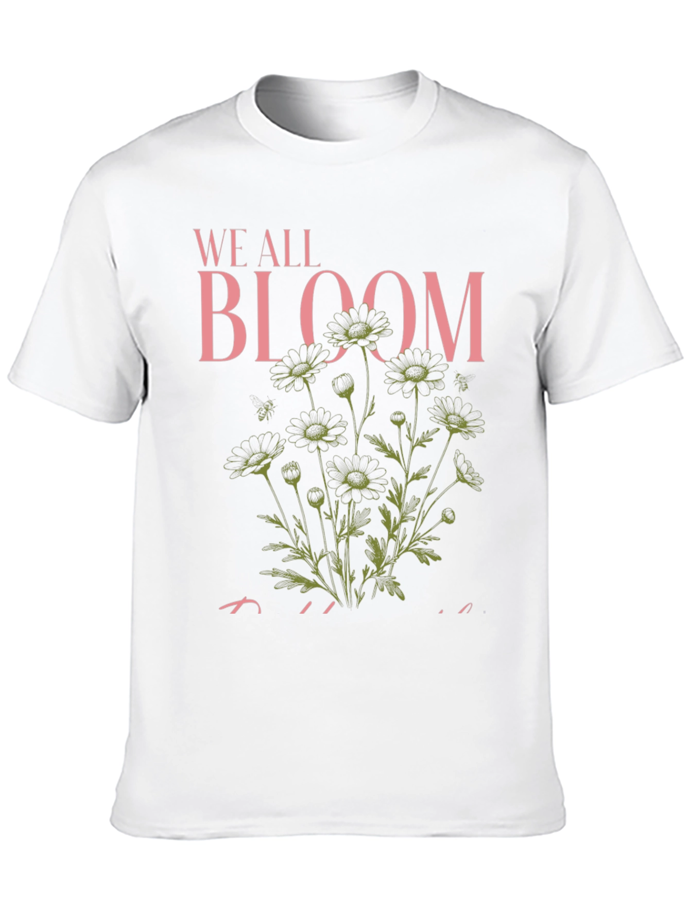 We All Bloom Black Graphic Tee