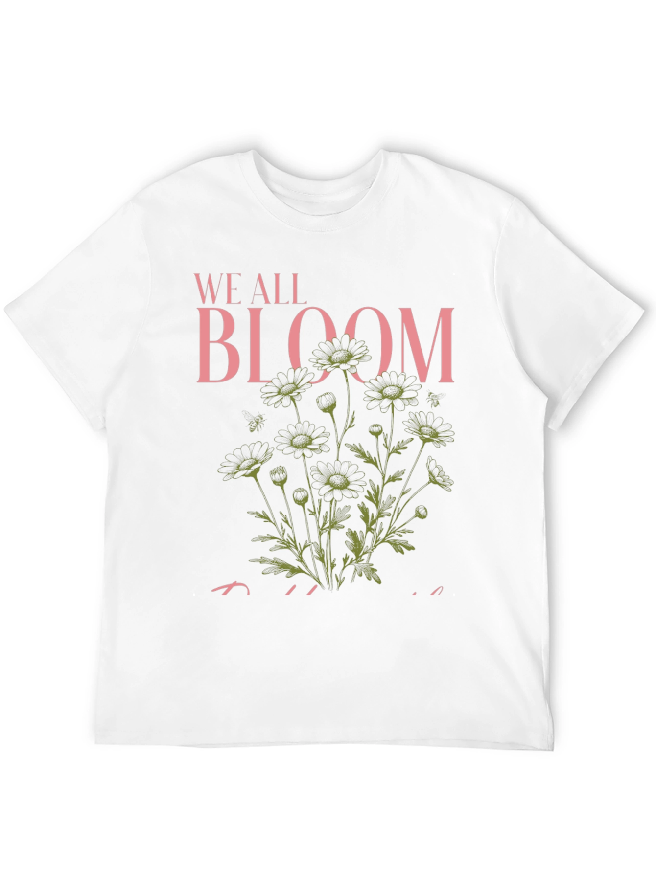 We All Bloom Black Graphic Tee