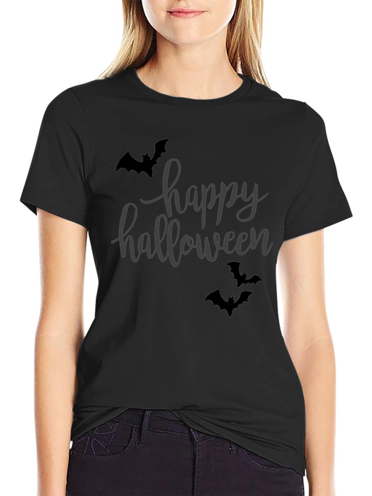 Happy Halloween Bat Graphic Tee