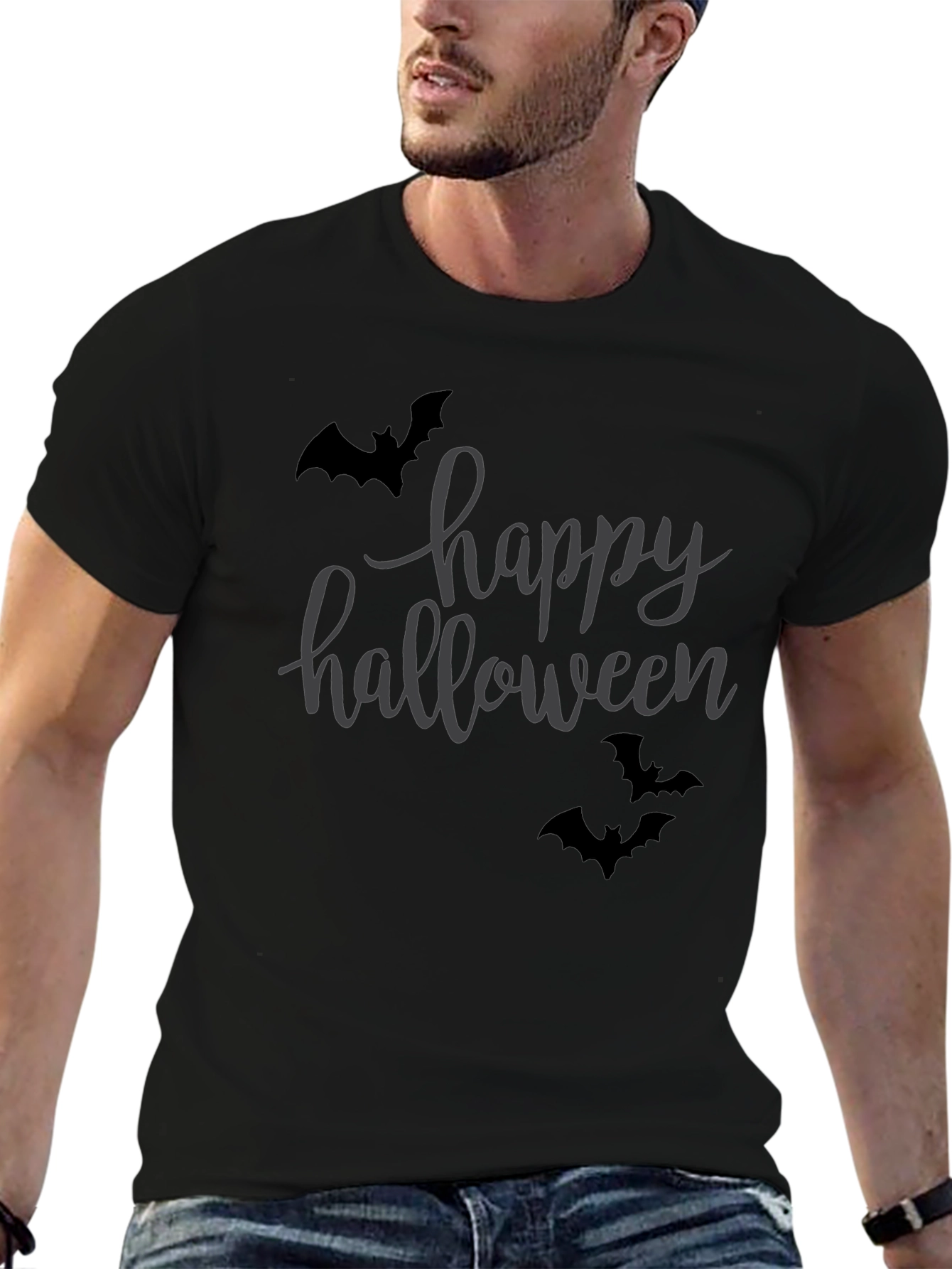 Happy Halloween Bat Graphic Tee