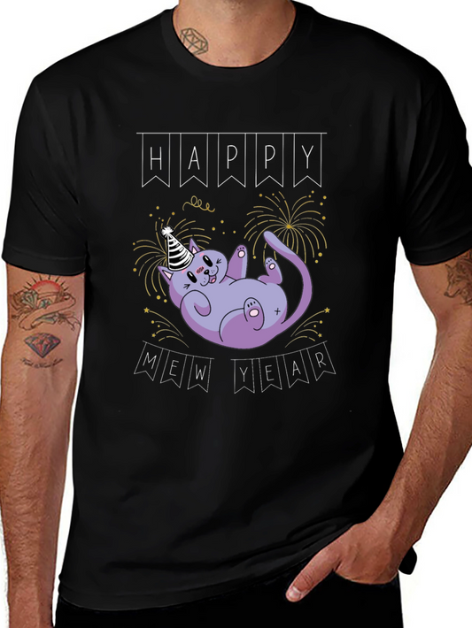 Happy Mew Year Cat T-Shirt