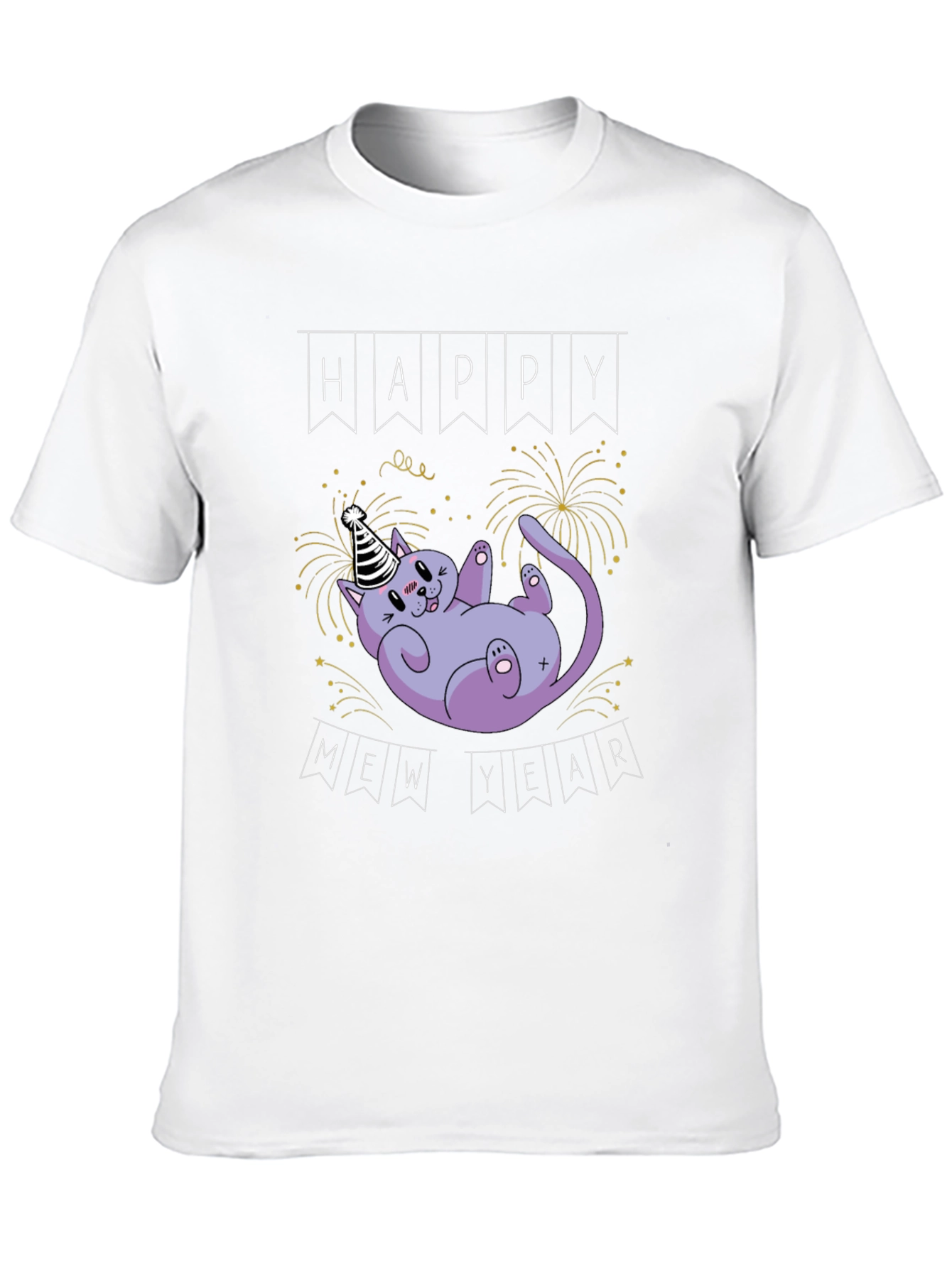 Happy Mew Year Cat T-Shirt