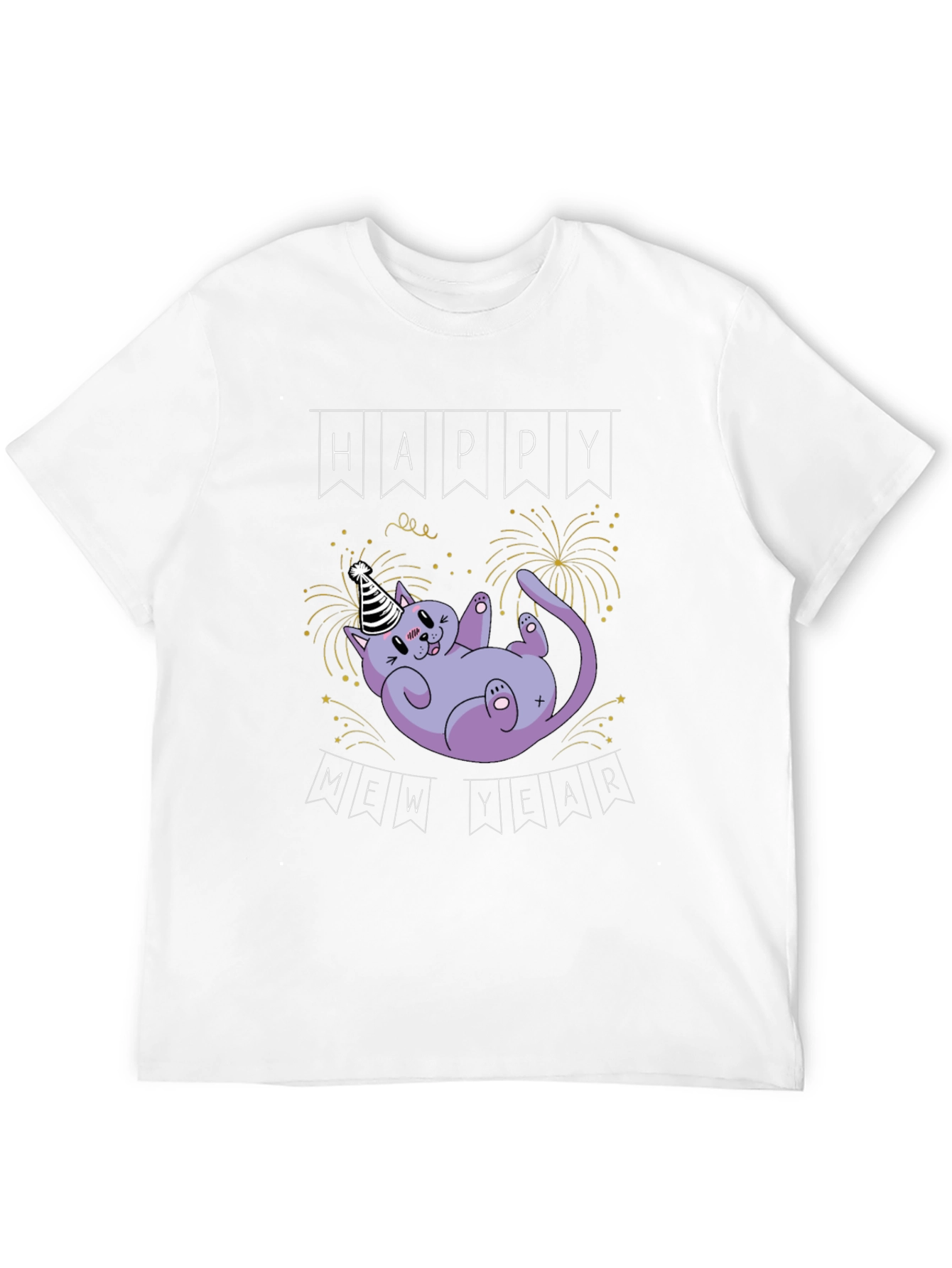 Happy Mew Year Cat T-Shirt