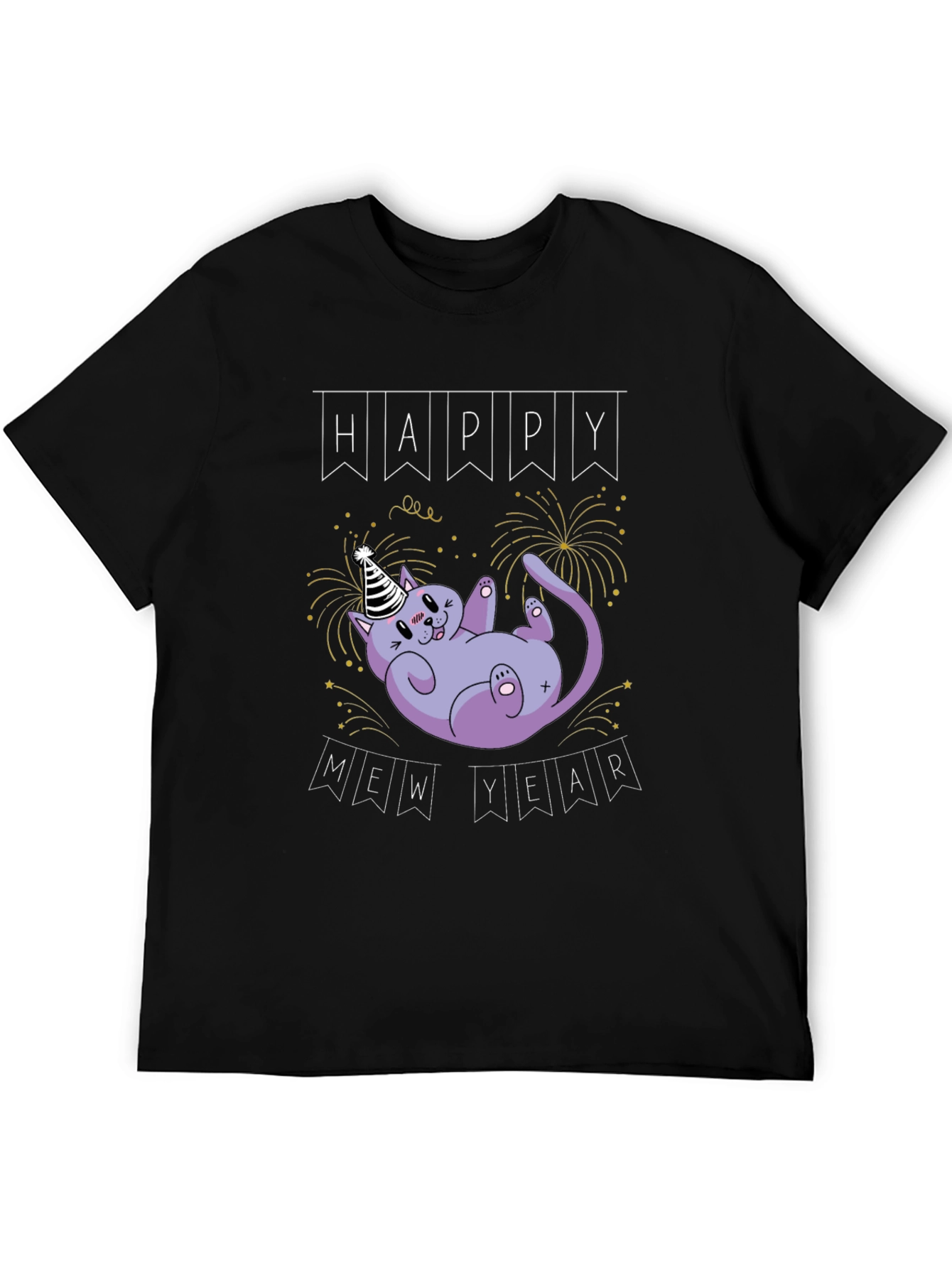 Happy Mew Year Cat T-Shirt