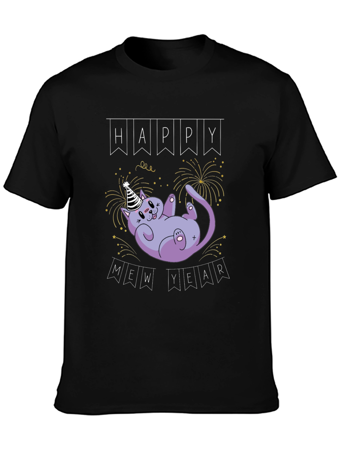 Happy Mew Year Cat T-Shirt