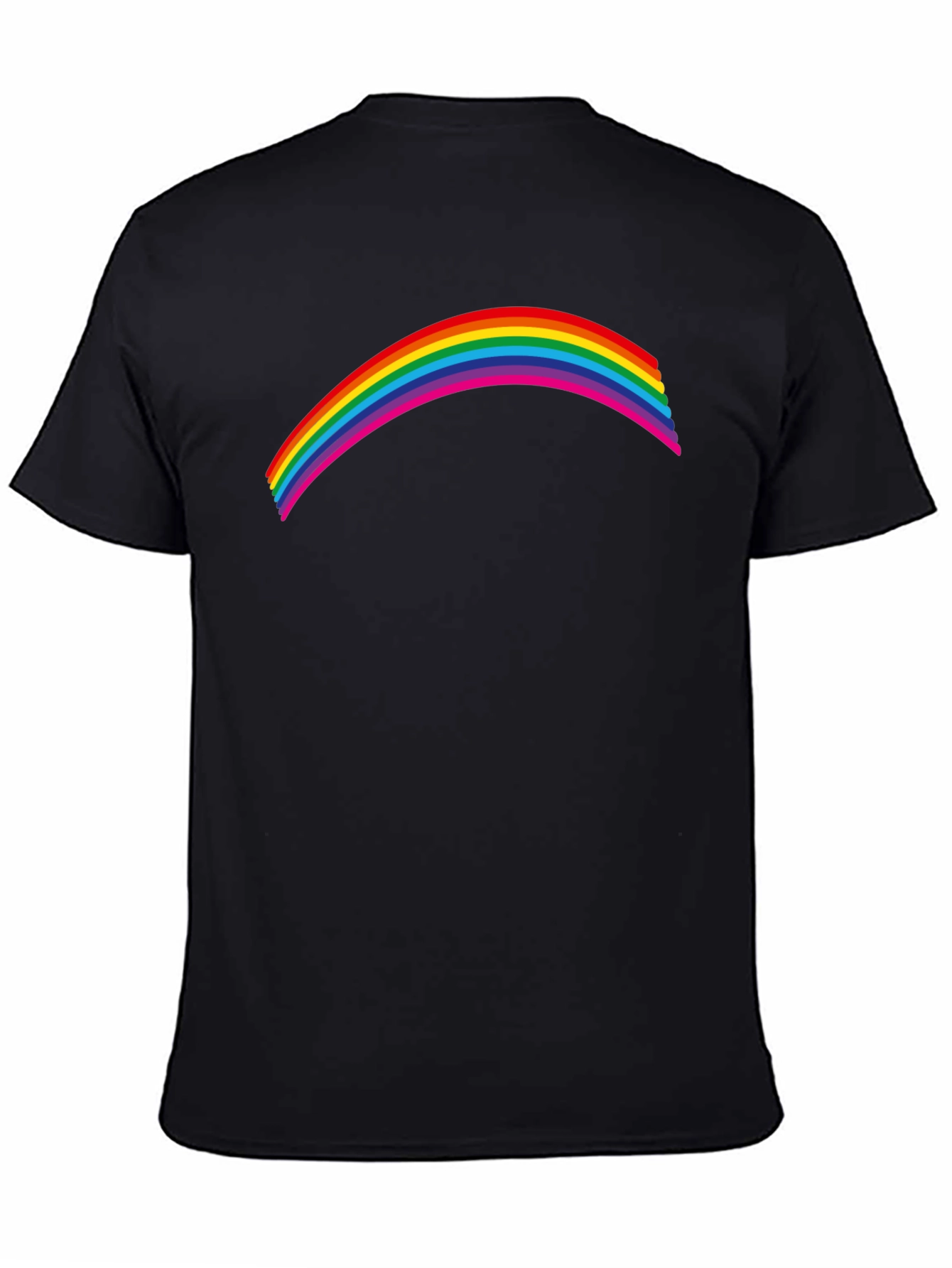Rainbow Graphic Black T-Shirt