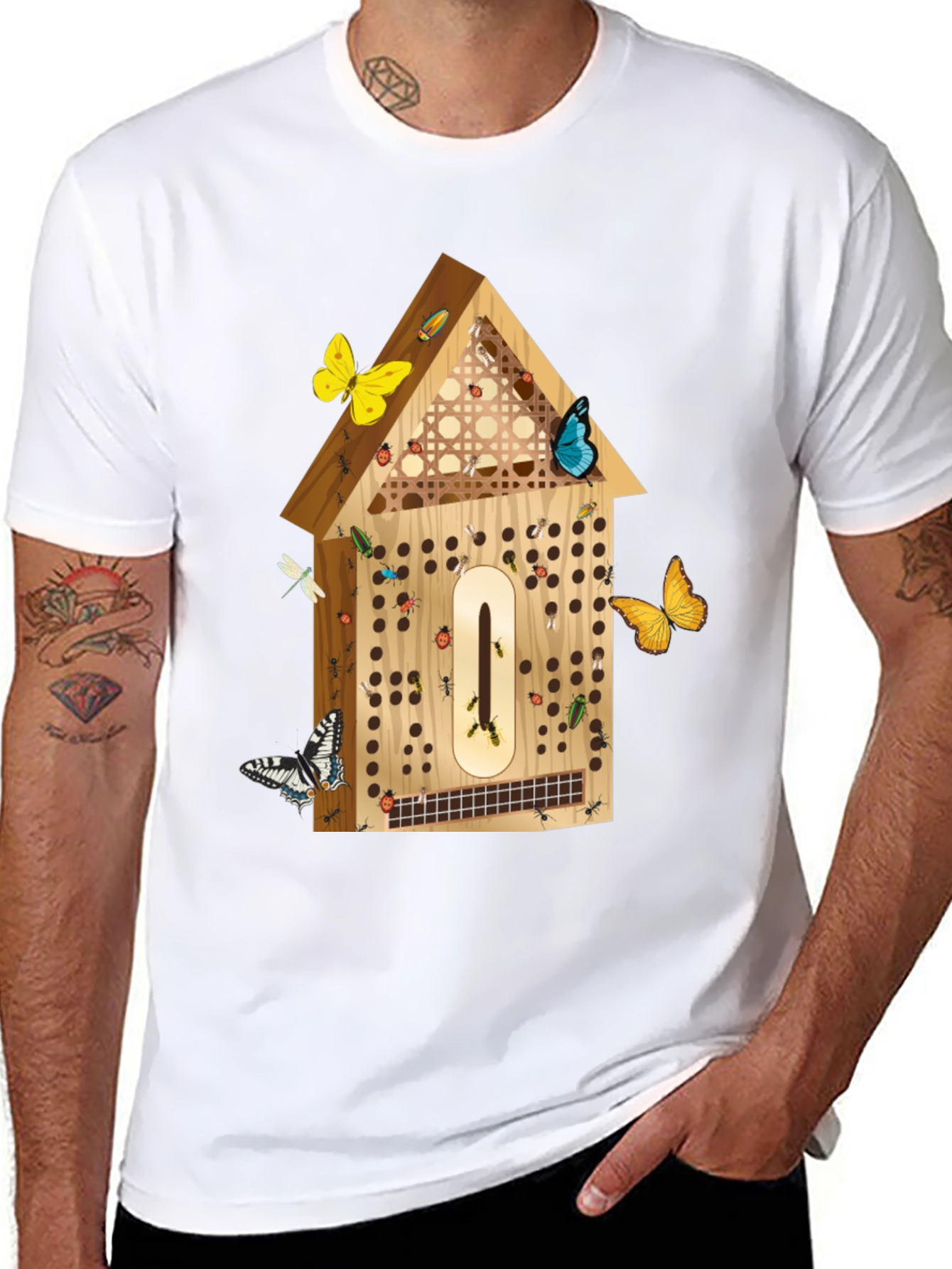 Insect Hotel T-Shirt - Nature Lover Tee