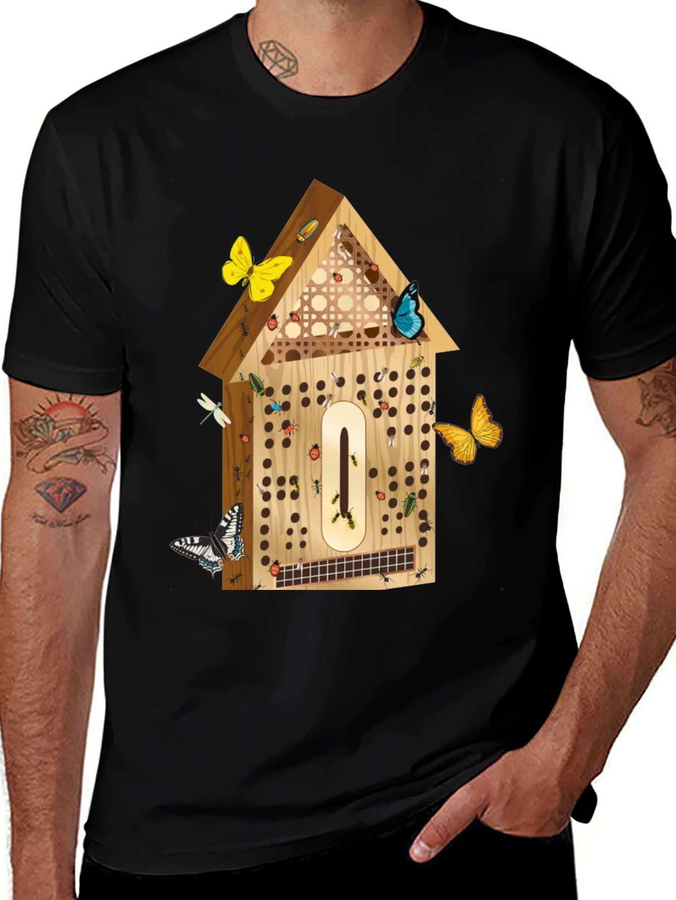 Insect Hotel T-Shirt - Nature Lover Tee