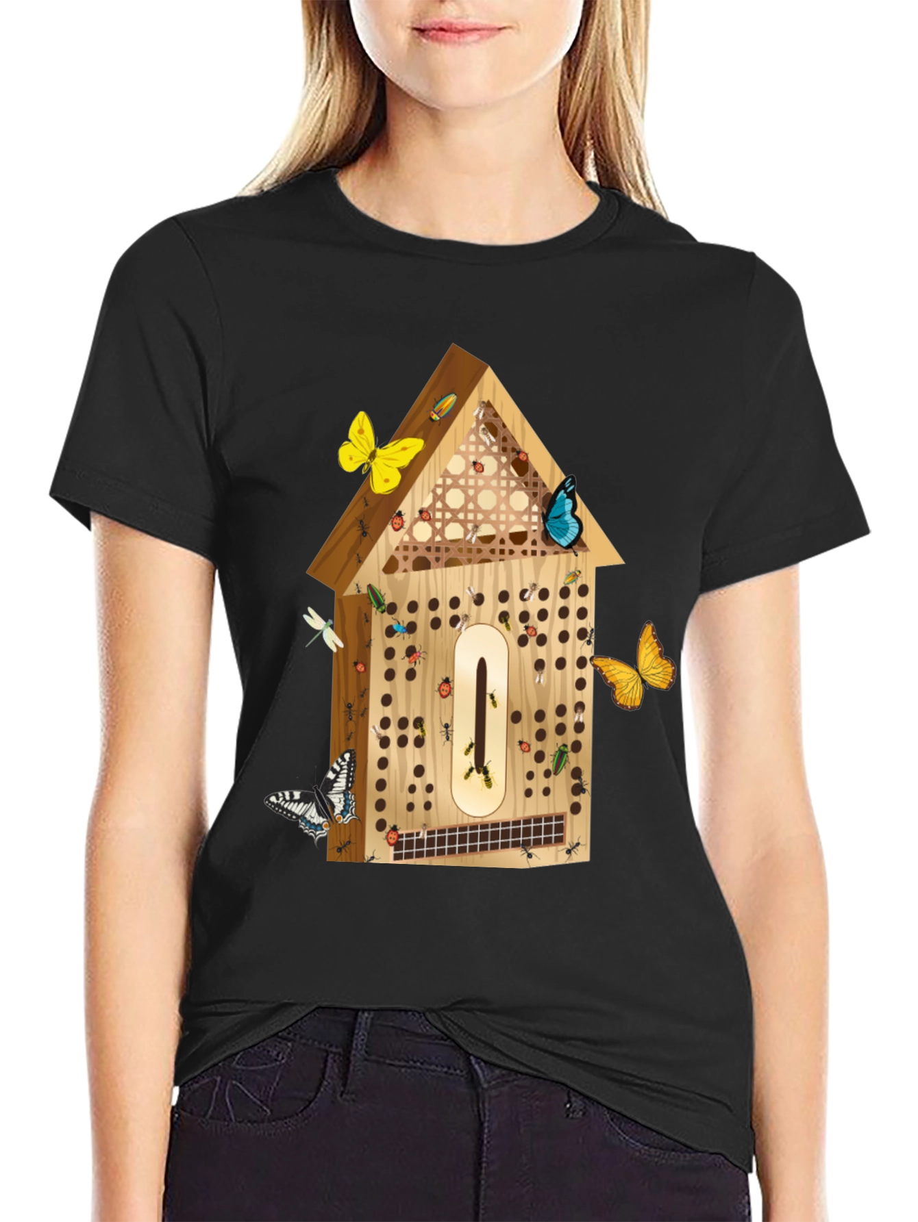 Insect Hotel T-Shirt - Nature Lover Tee