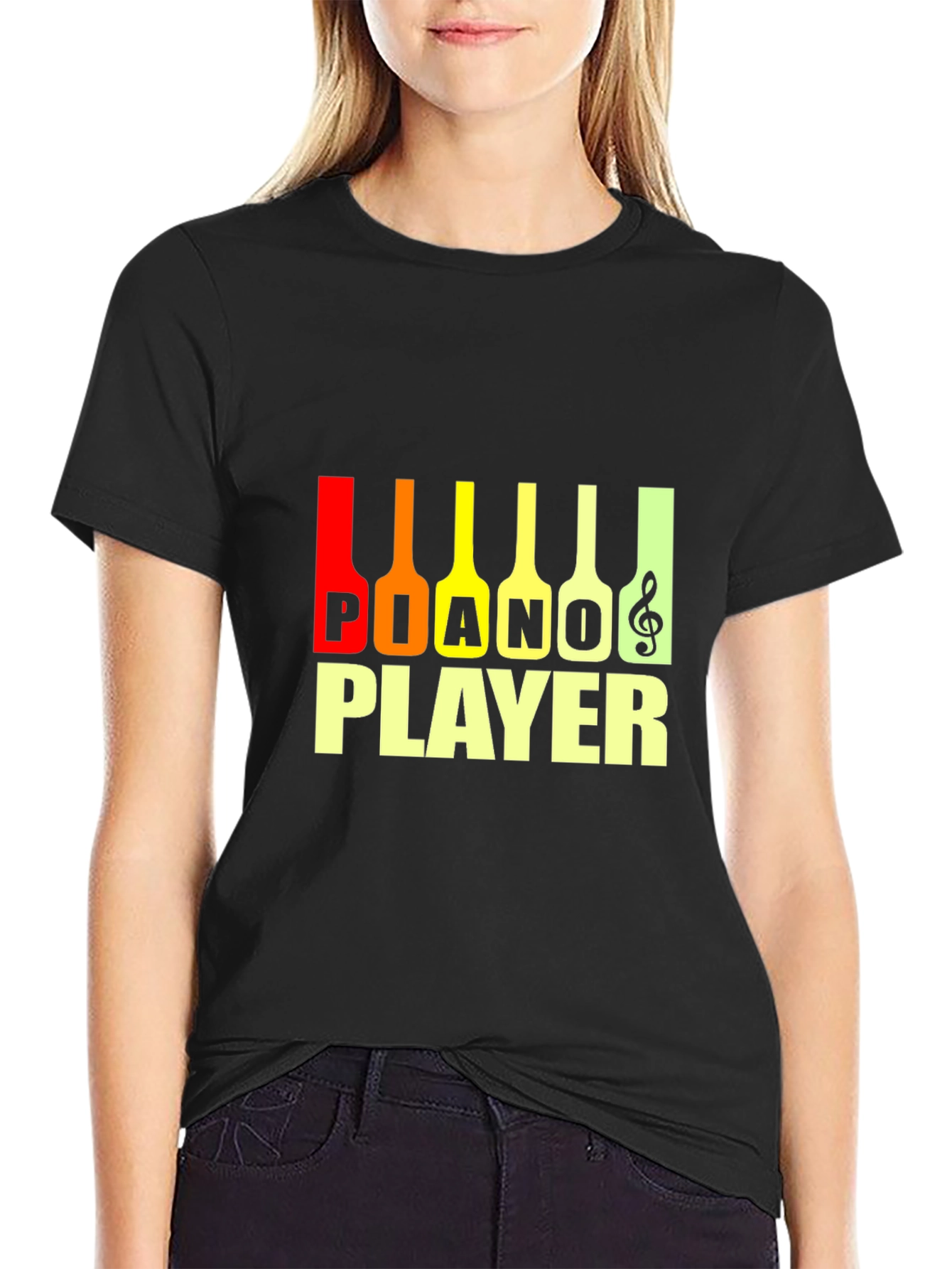 Piano Player Graphic Tee - Music Lover T-Shirt