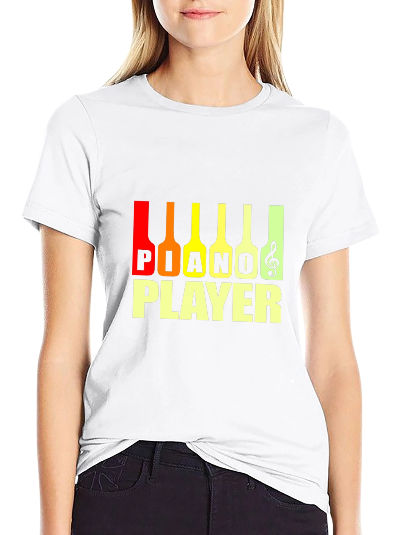 Piano Player Graphic Tee - Music Lover T-Shirt