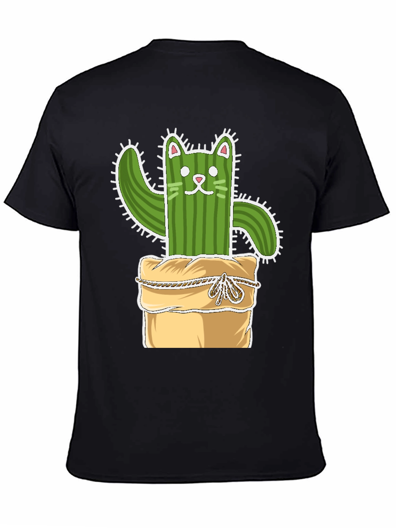 Cactus Cat T-Shirt - Whimsical Plant Lover Tee