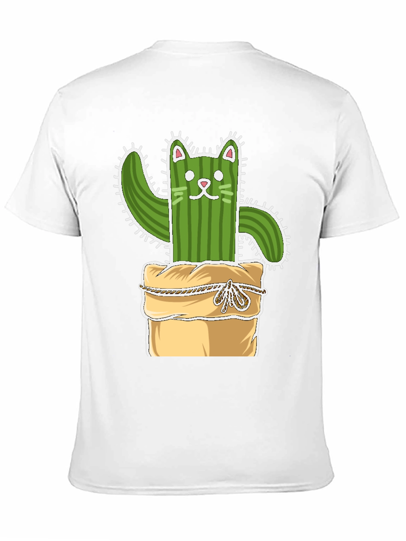 Cactus Cat T-Shirt - Whimsical Plant Lover Tee