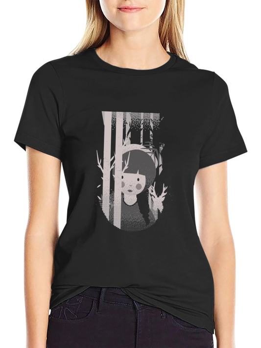 Enigmatic Forest Graphic Tee - Unique Design