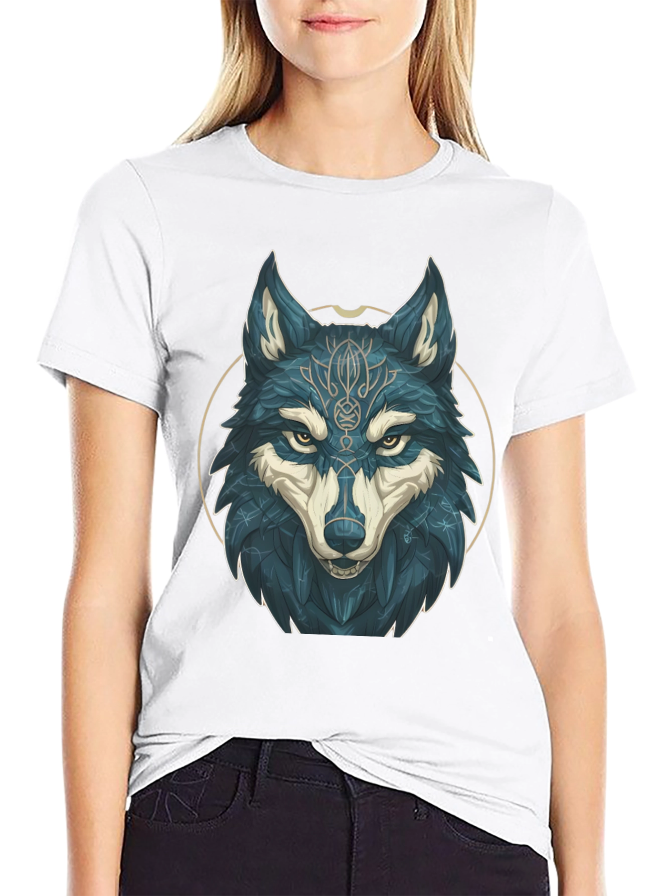 Wolf Graphic Print Tee