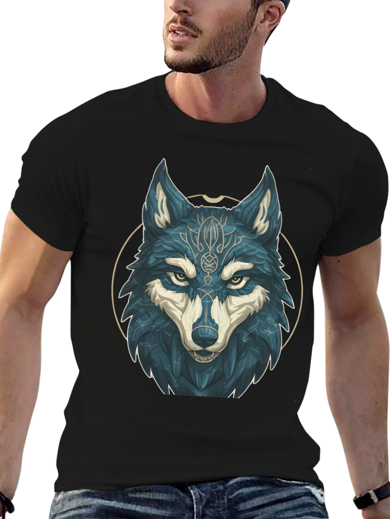 Wolf Graphic Print Tee
