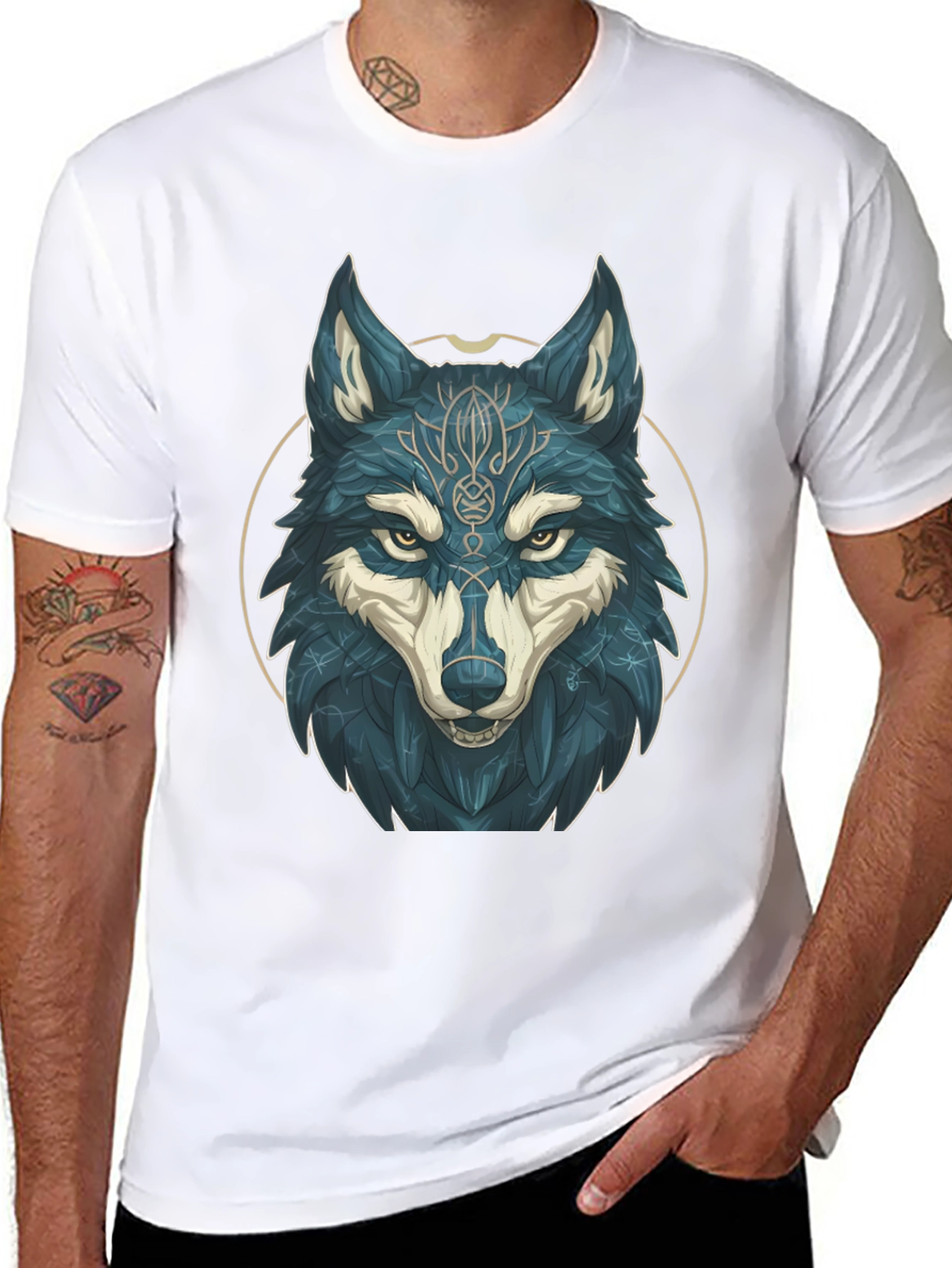 Wolf Graphic Print Tee