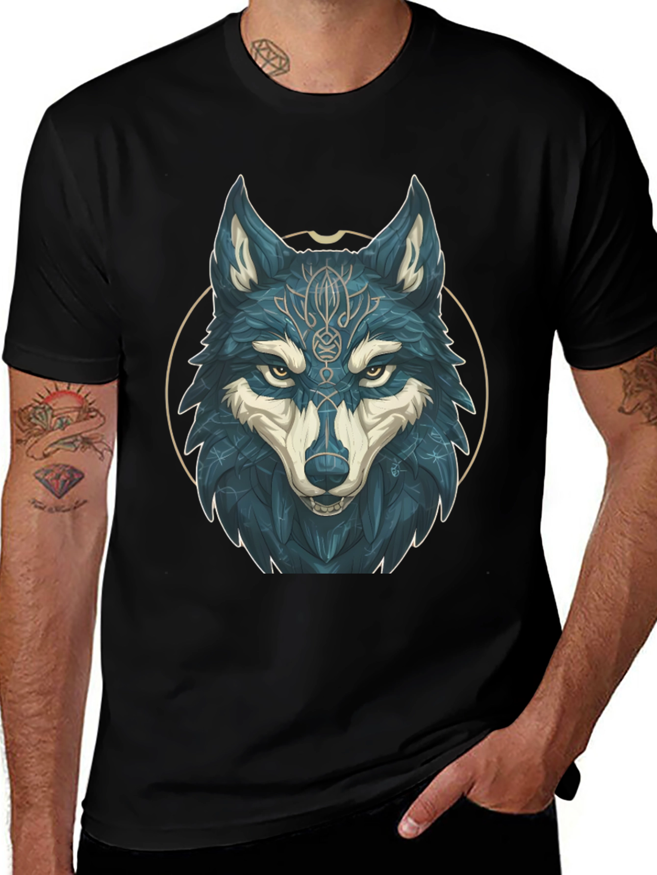 Wolf Graphic Print Tee