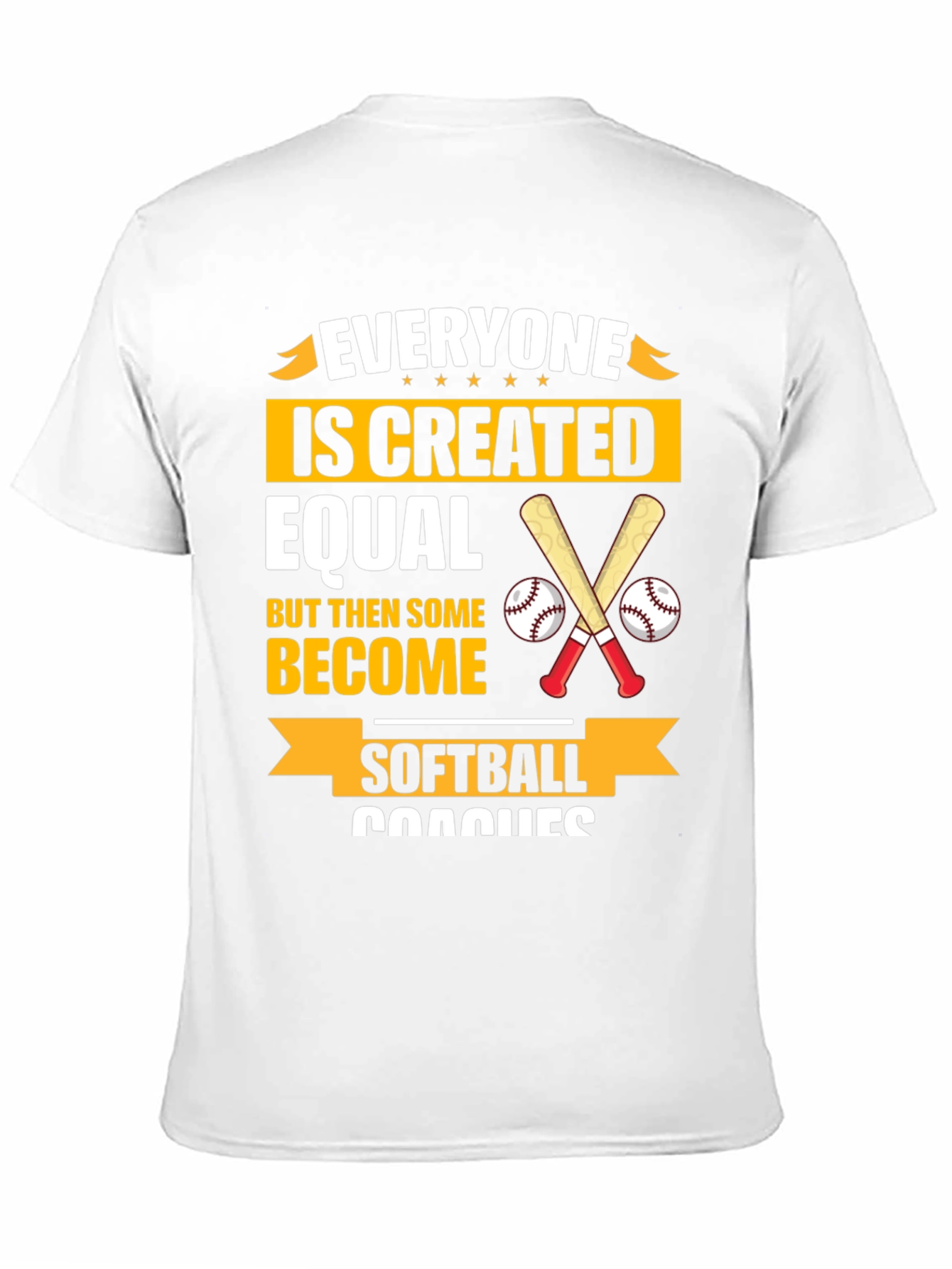 Softball Coach T-Shirt - Everyone is Created Equal
