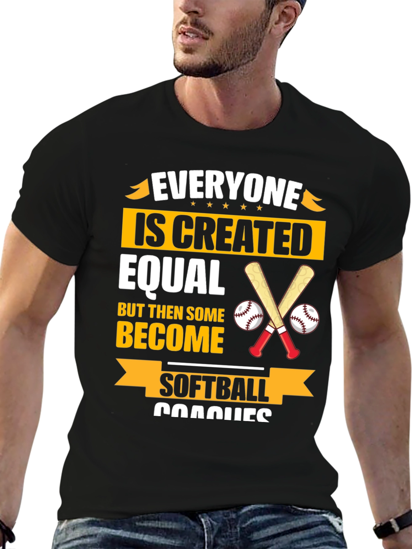 Softball Coach T-Shirt - Everyone is Created Equal