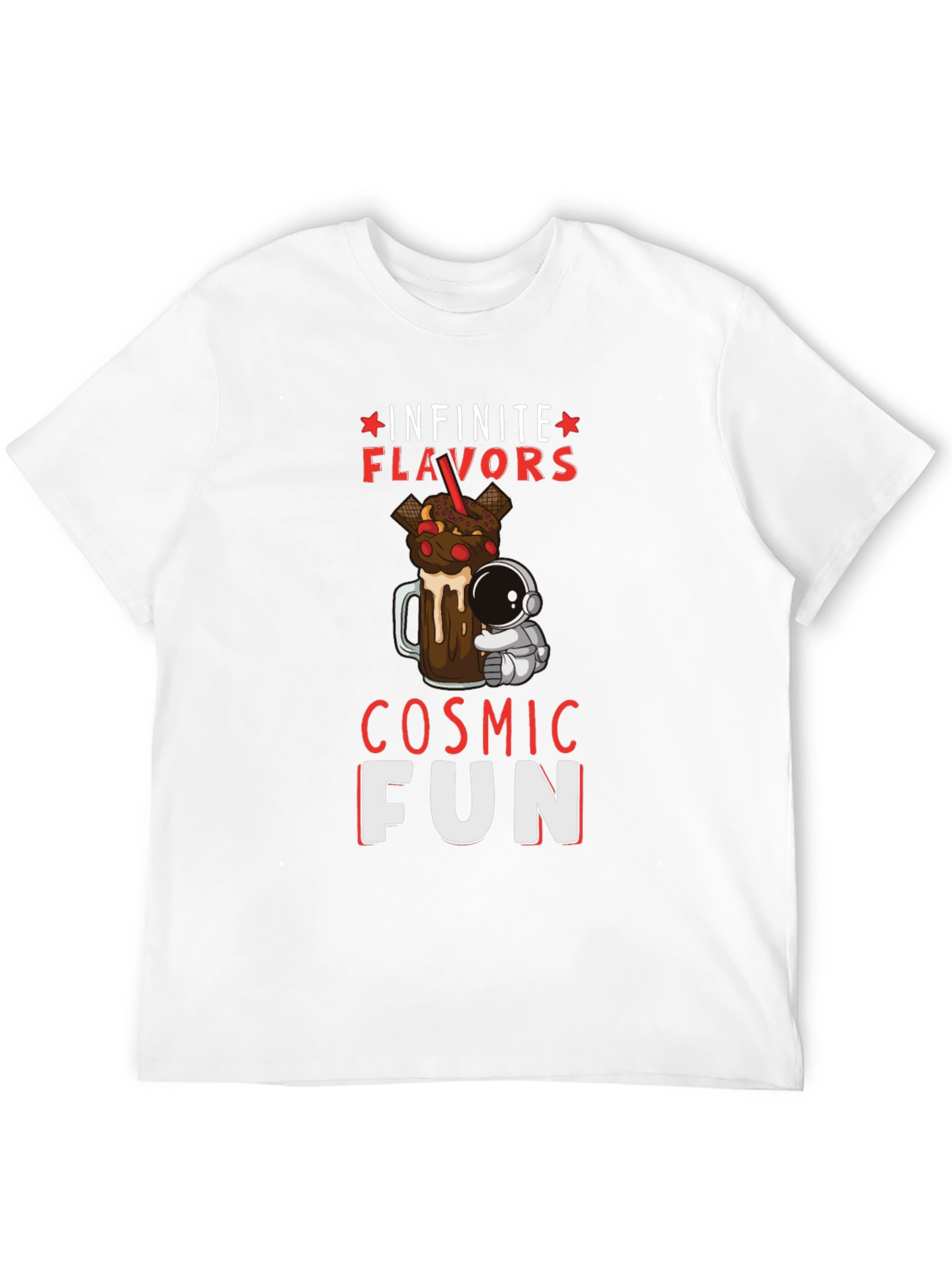 Cosmic Fun T-Shirt: Infinite Flavors & Space Adventure