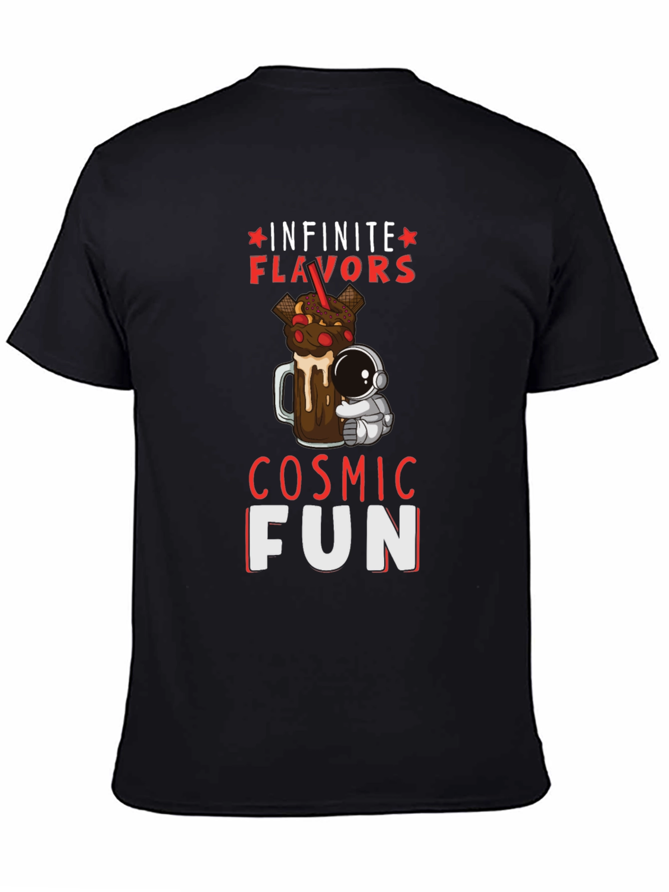 Cosmic Fun T-Shirt: Infinite Flavors & Space Adventure