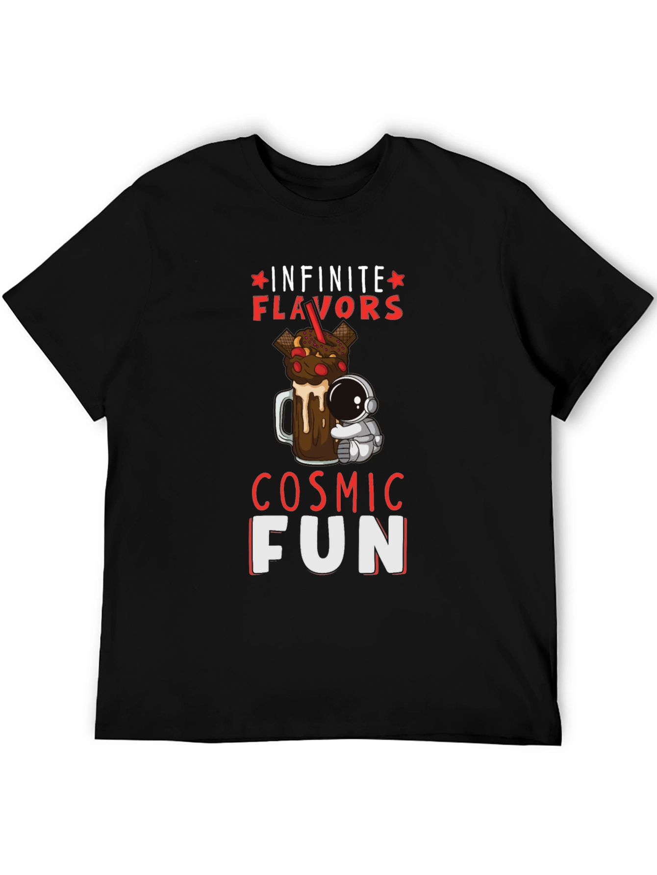 Cosmic Fun T-Shirt: Infinite Flavors & Space Adventure