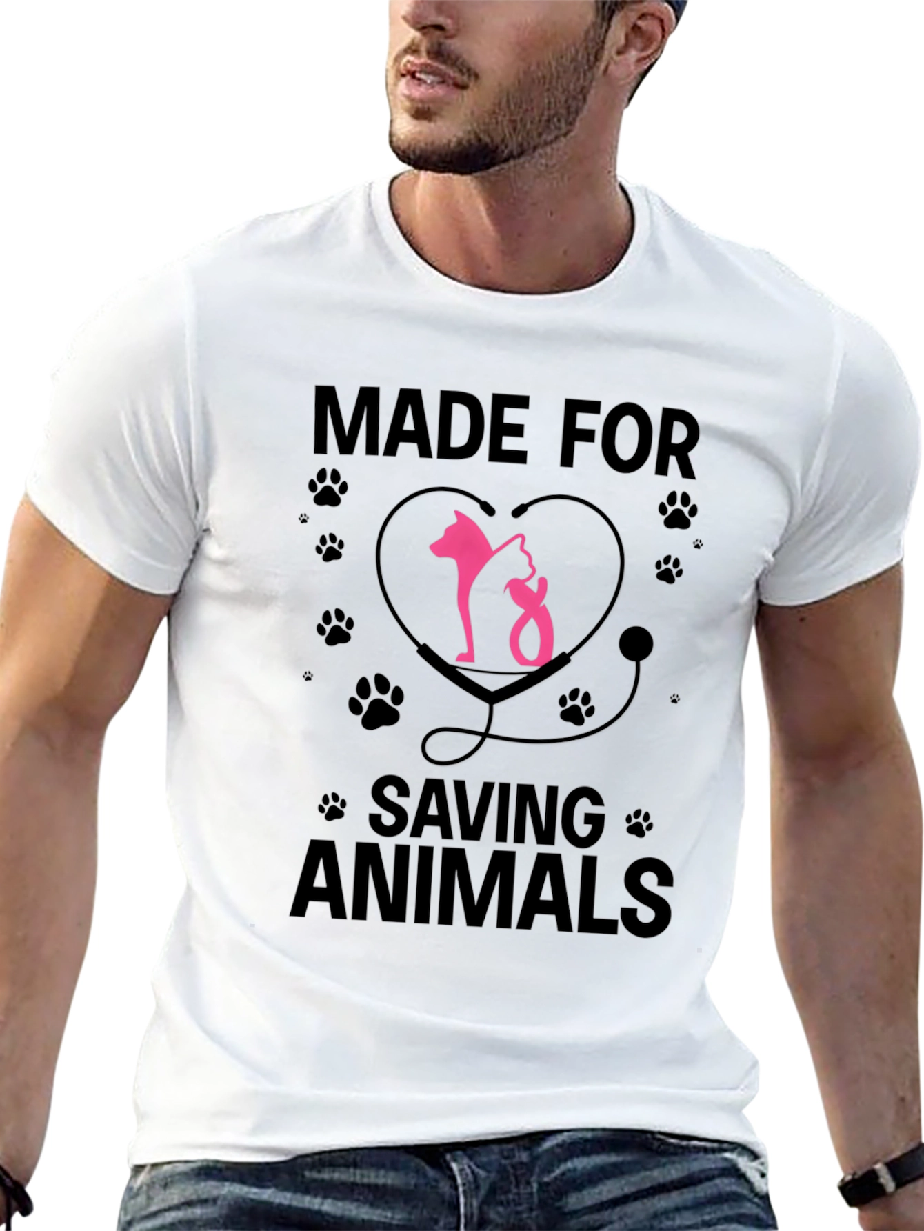 Veterinarian T-Shirt - Made for Saving Animals