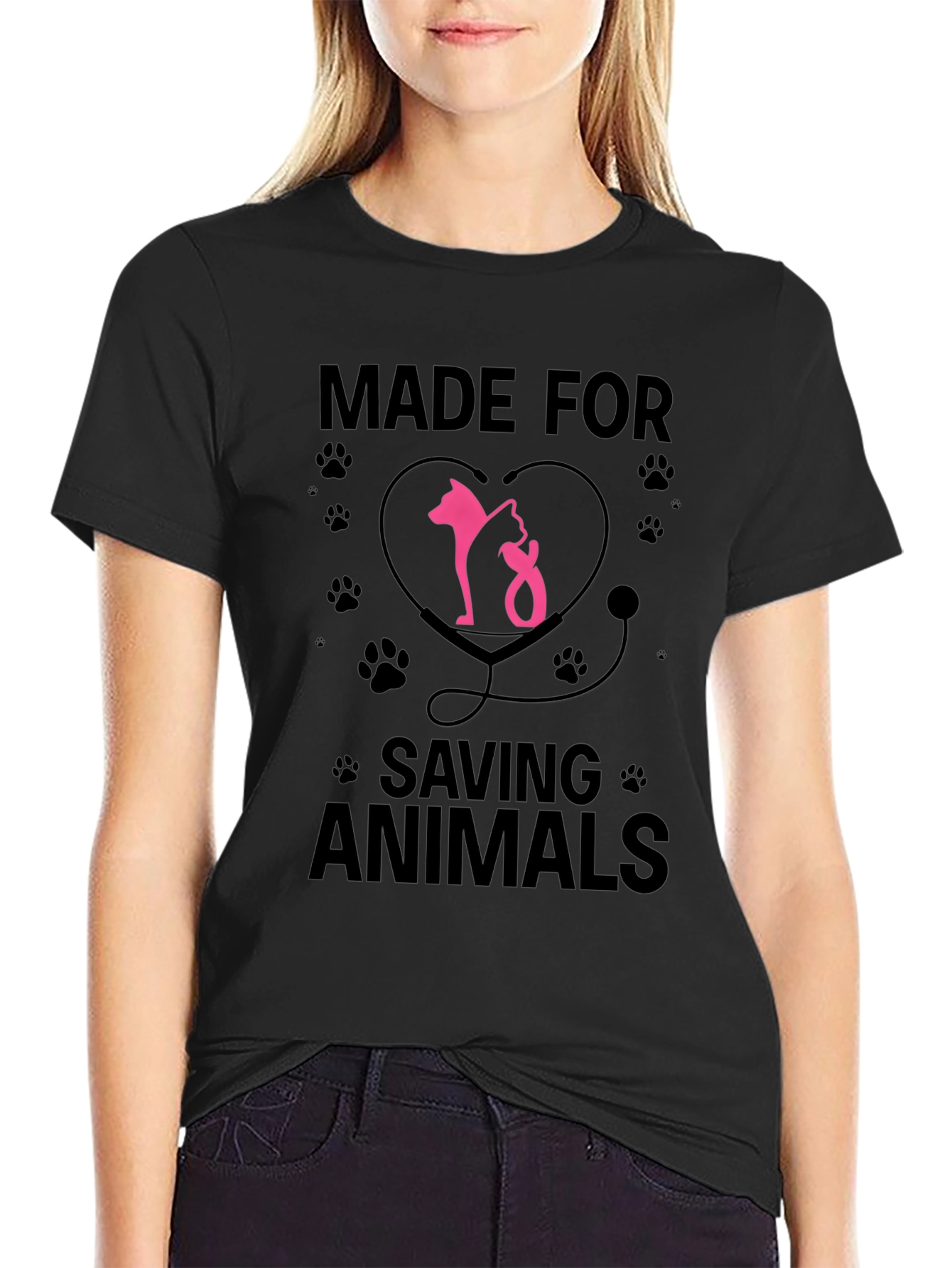 Veterinarian T-Shirt - Made for Saving Animals