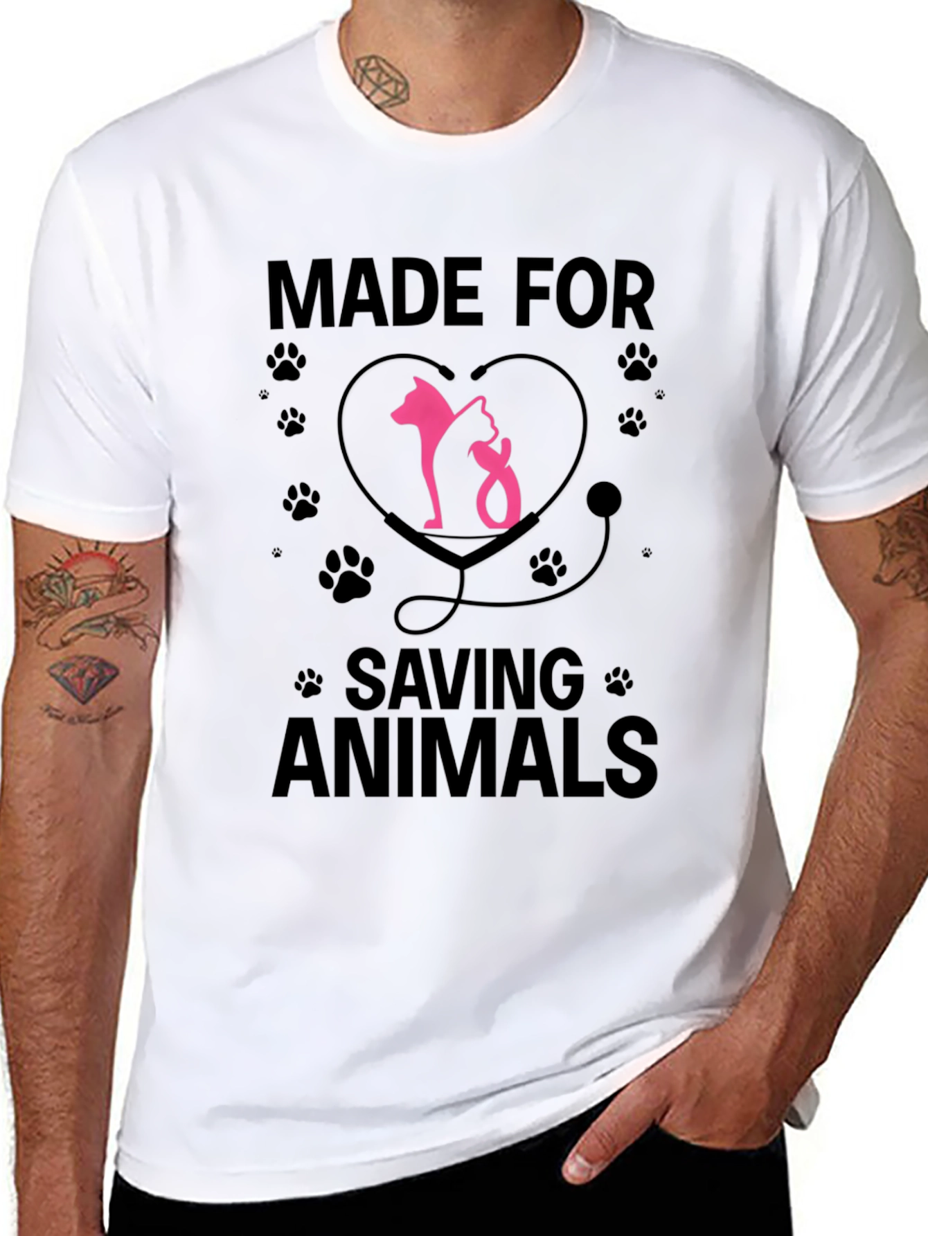 Veterinarian T-Shirt - Made for Saving Animals