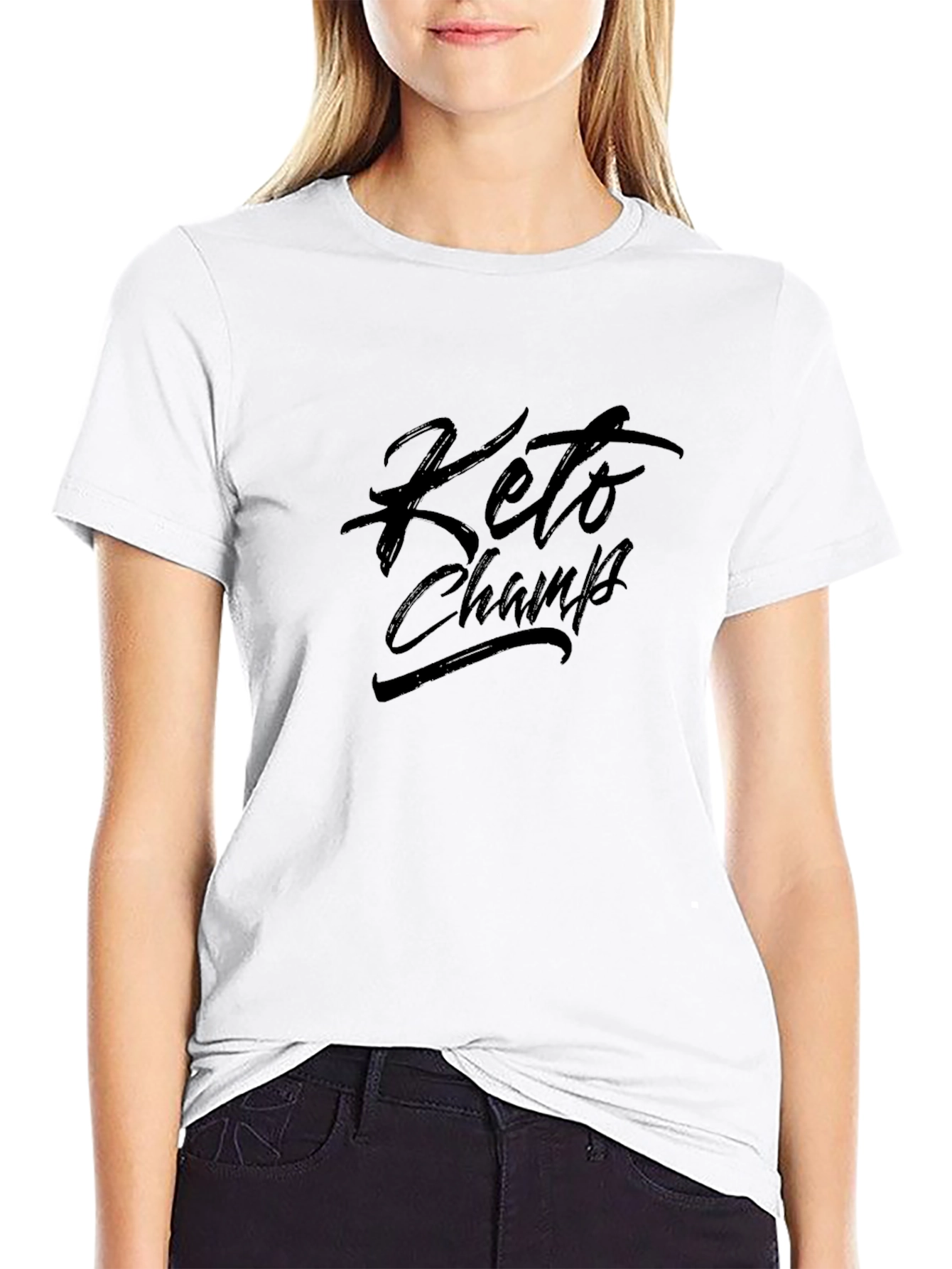 Keto Champ Black T-Shirt - Stylish & Comfortable