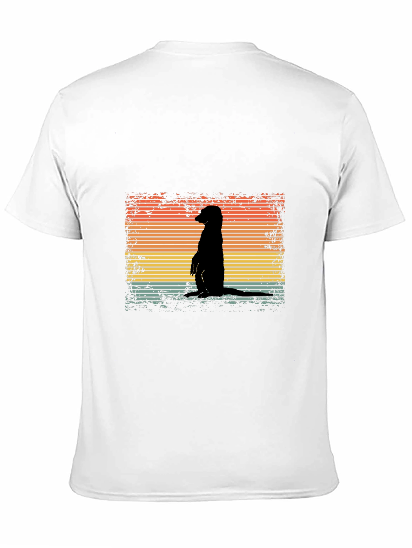 Retro Meerkat Sunset T-Shirt