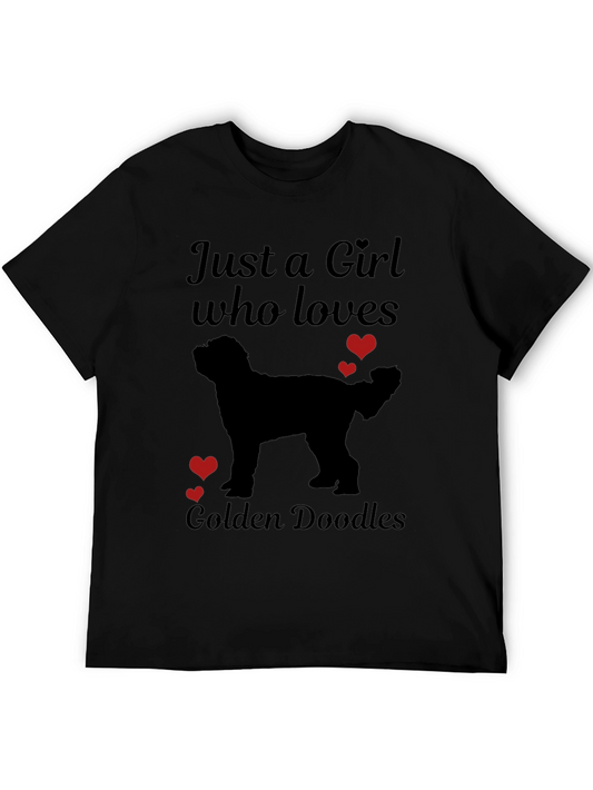 Girl Who Loves Golden Doodles T-Shirt