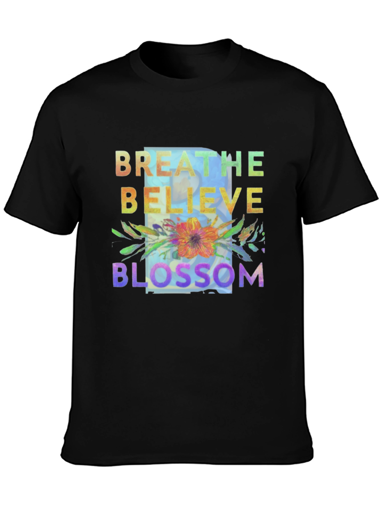 Breathe Believe Blossom Graphic Tee