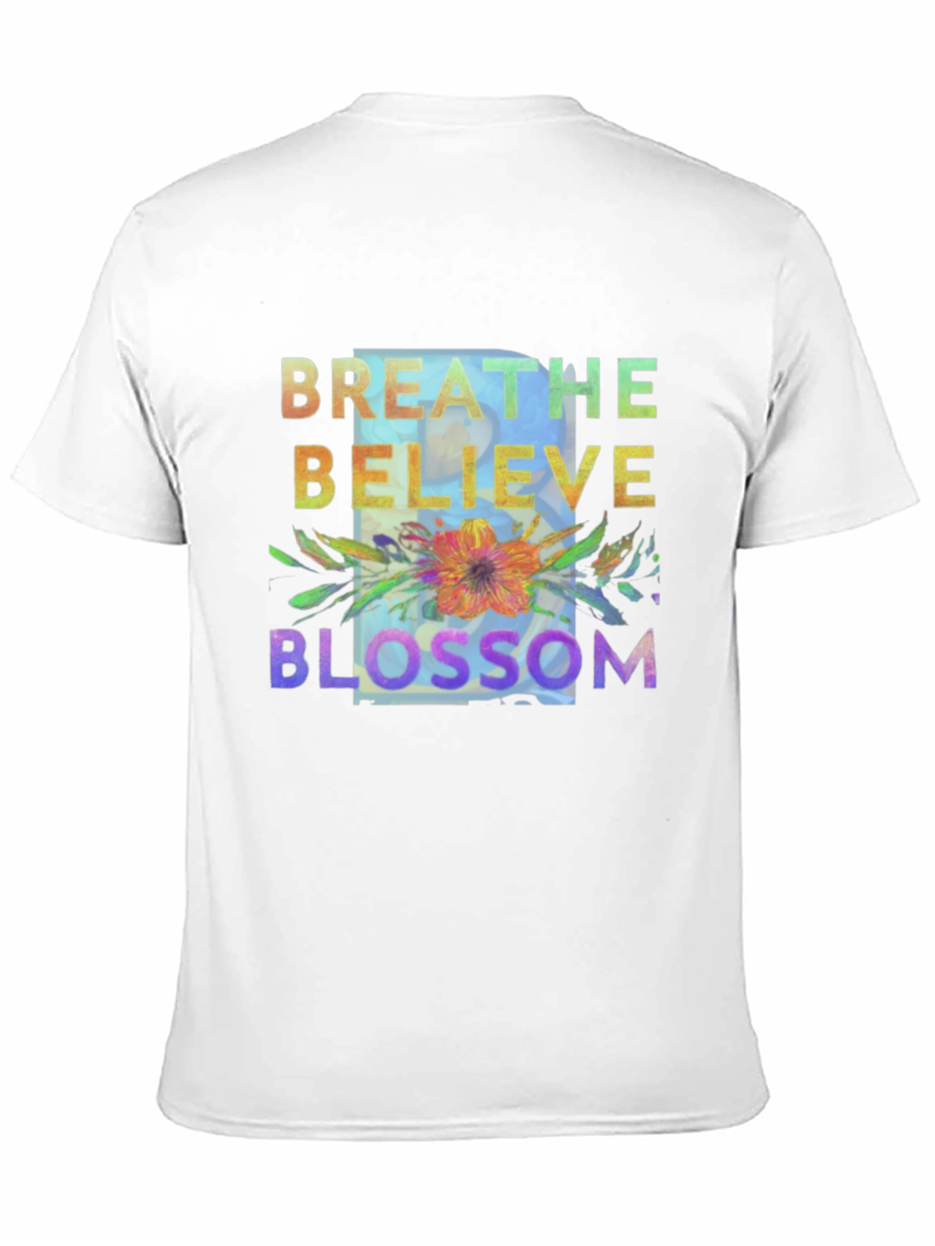Breathe Believe Blossom Graphic Tee