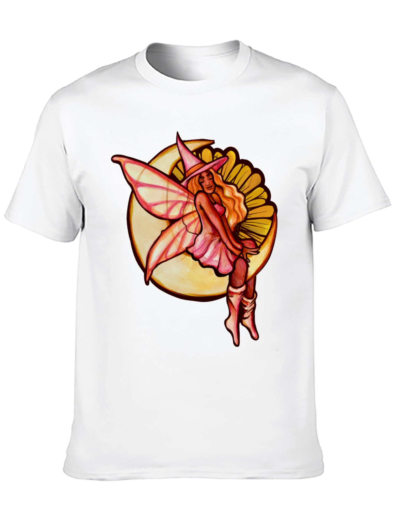 Fairy on the Moon T-Shirt - Unique Graphic Tee