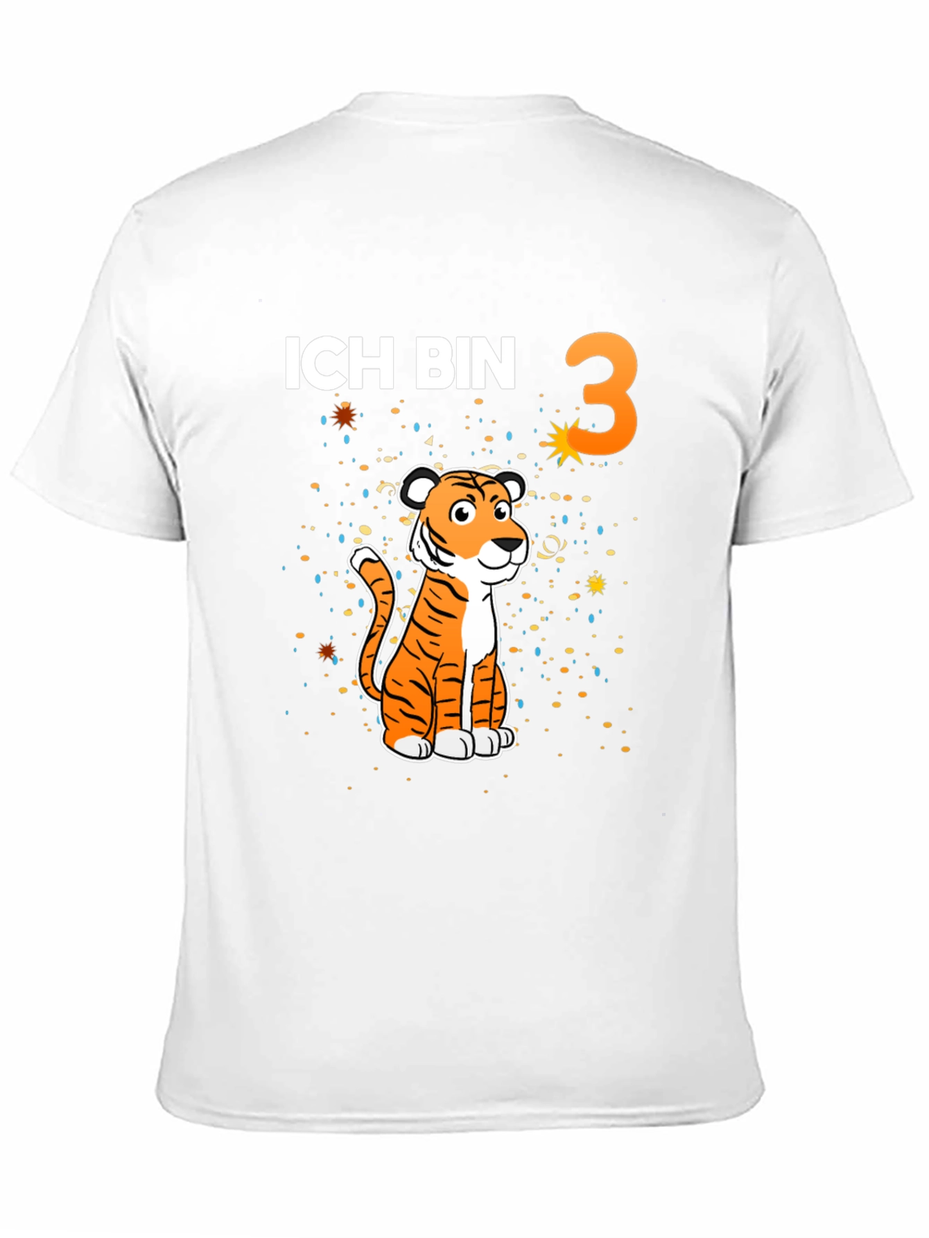 Ich Bin 3 Tiger Birthday T-Shirt